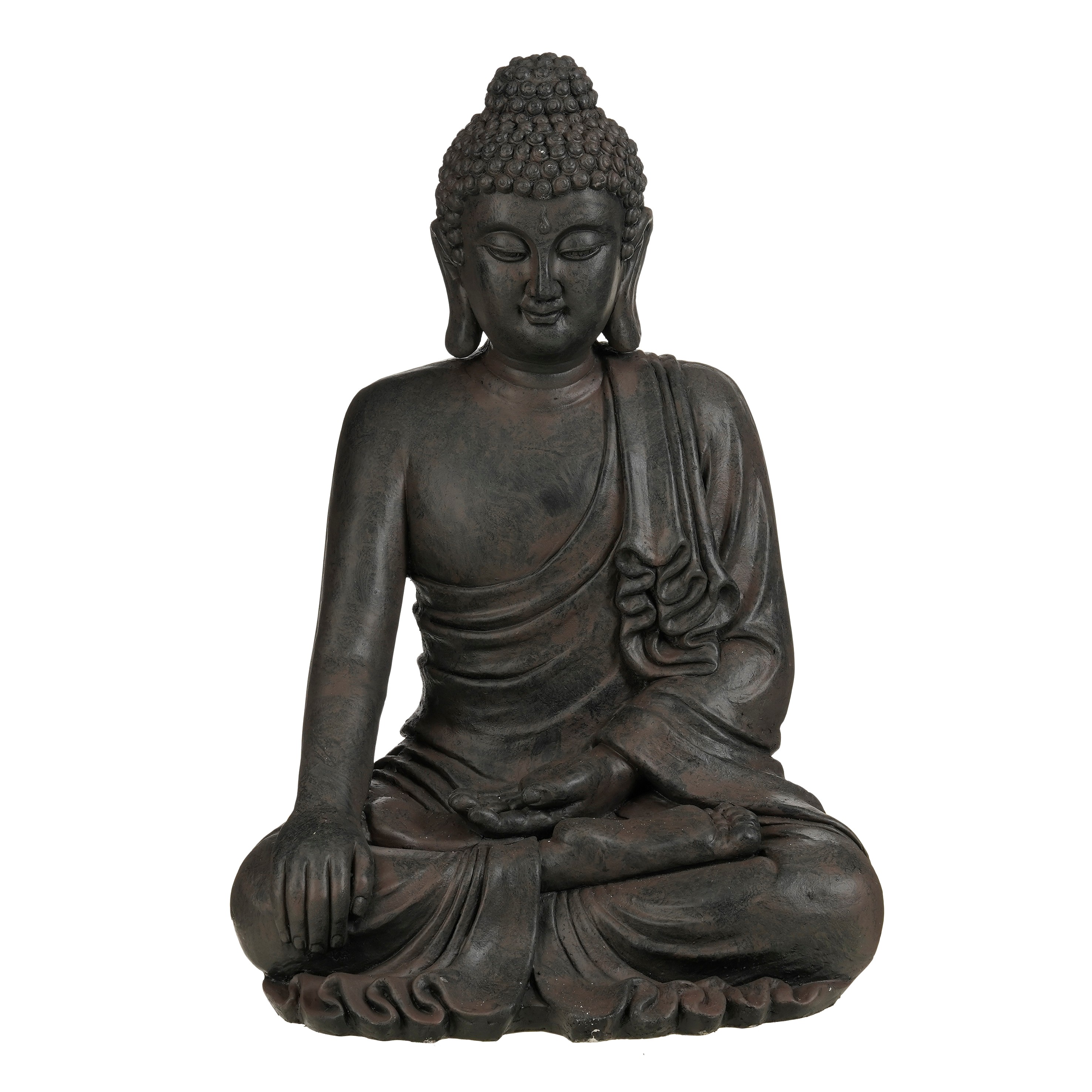 Mica Decorations Buddha, grau, L64 x B55 x H93 cm