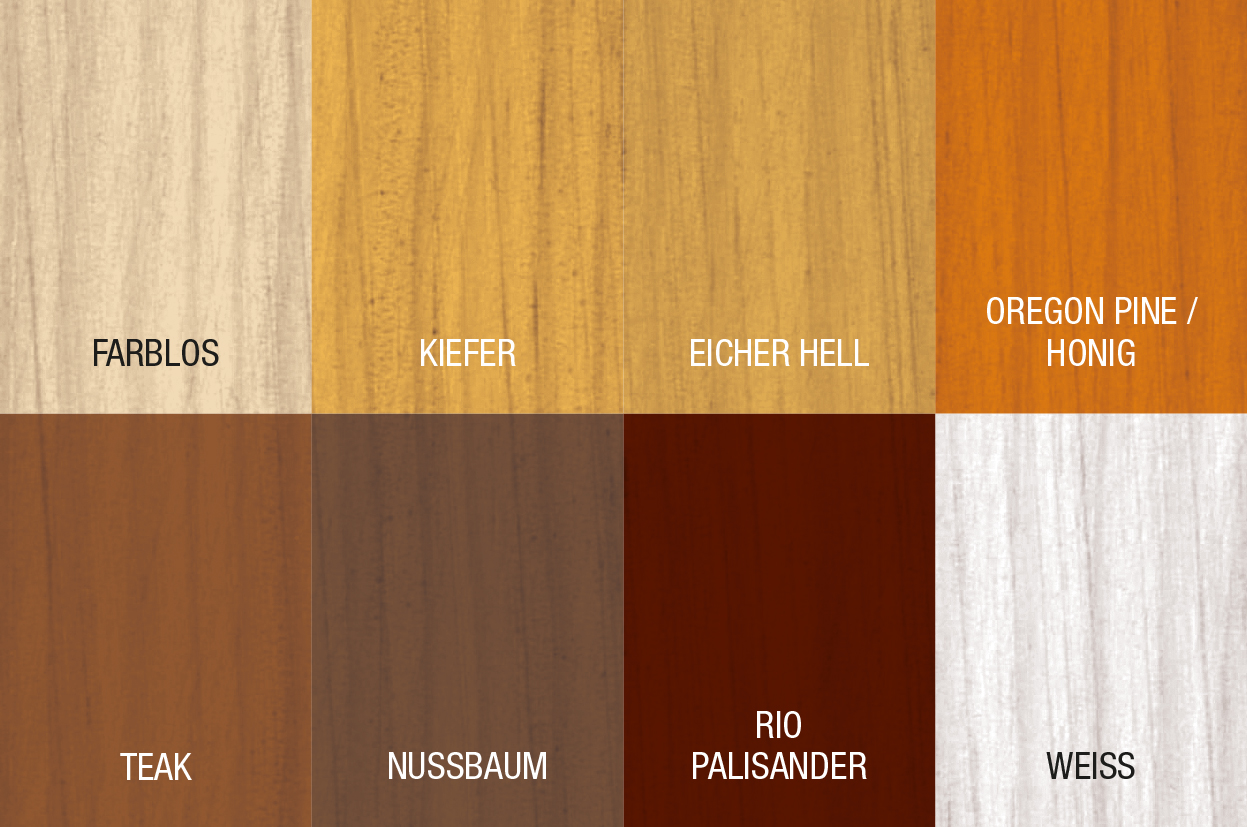 farbpalette-holzlasur-aussen Bondex Holzlasur für Außen Mahagoni, 750ml