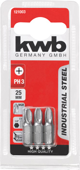 121003-300 Kwb Industry Schraubendreherbit PH 3, 25 mm