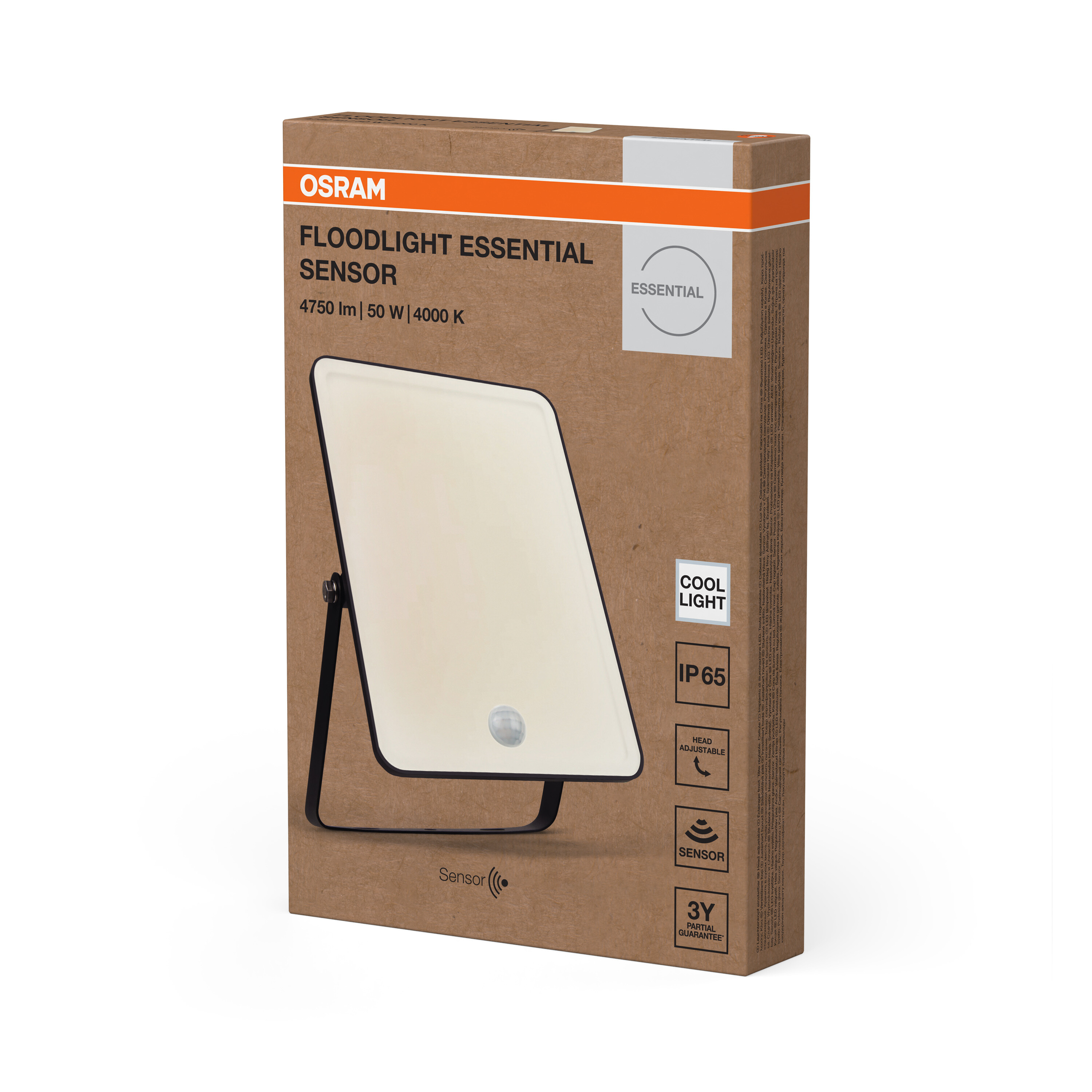 Osram Fluchtlicht Essential LED-Strahler, 50W, schwarz