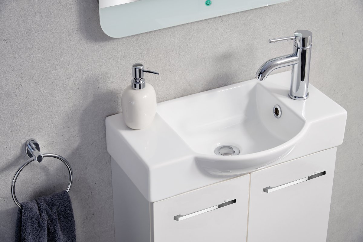 Fackelmann Keramikbecken Gäste-WC, weiß