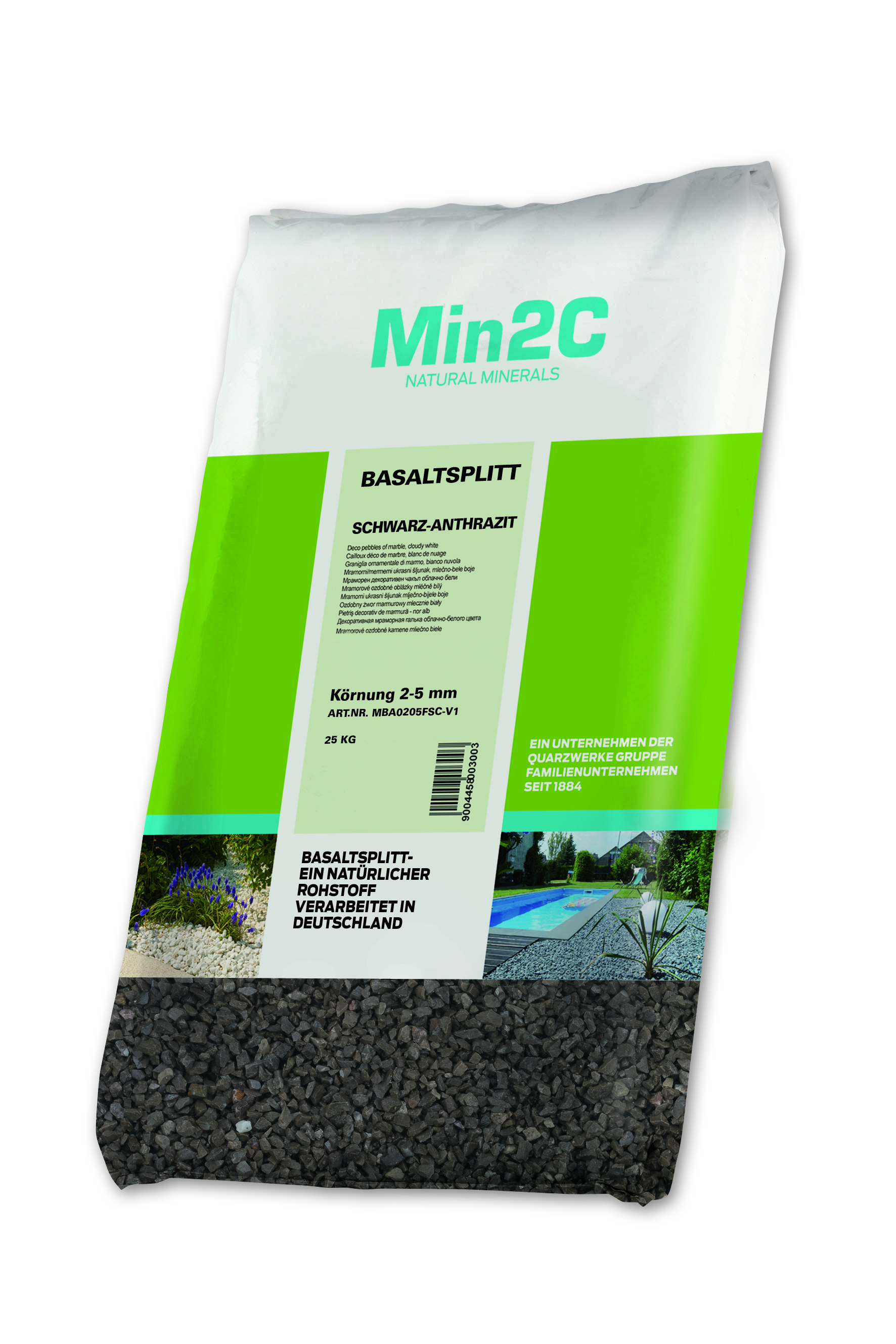 622292-MBA0205FST-V1 Basaltsplitt Anthrazit 25 kg von Min2C