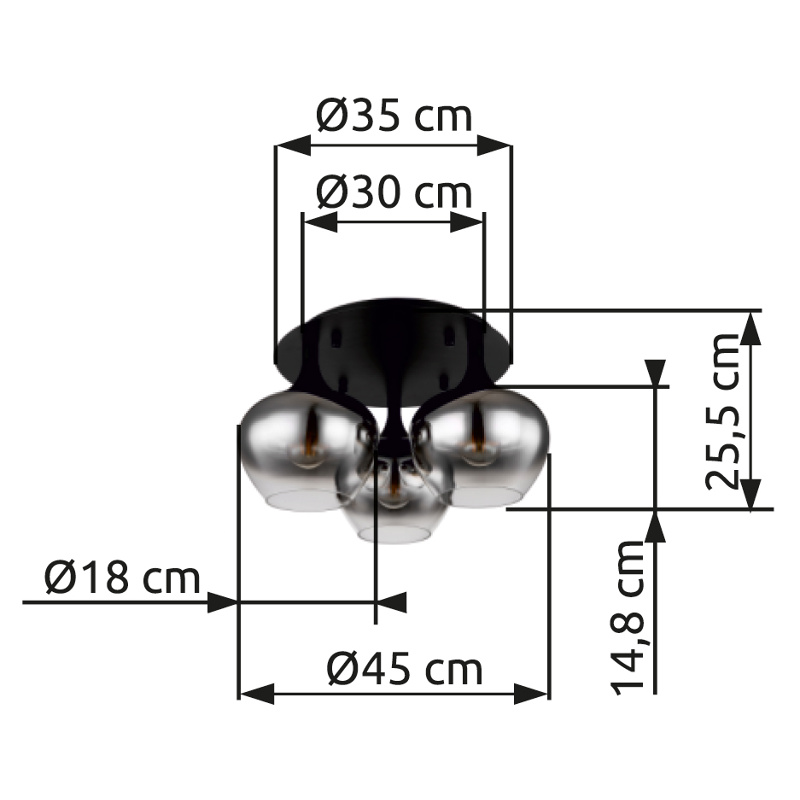 Globo Deckenleuchte MAXY