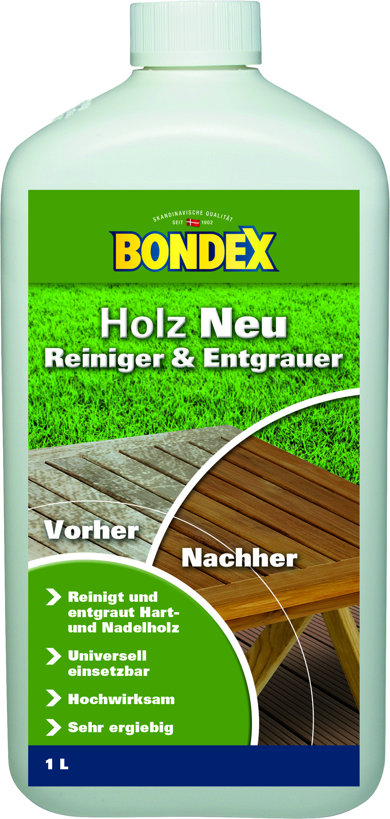 Bondex Holz Neu Reiniger & Entgrauer, 1L