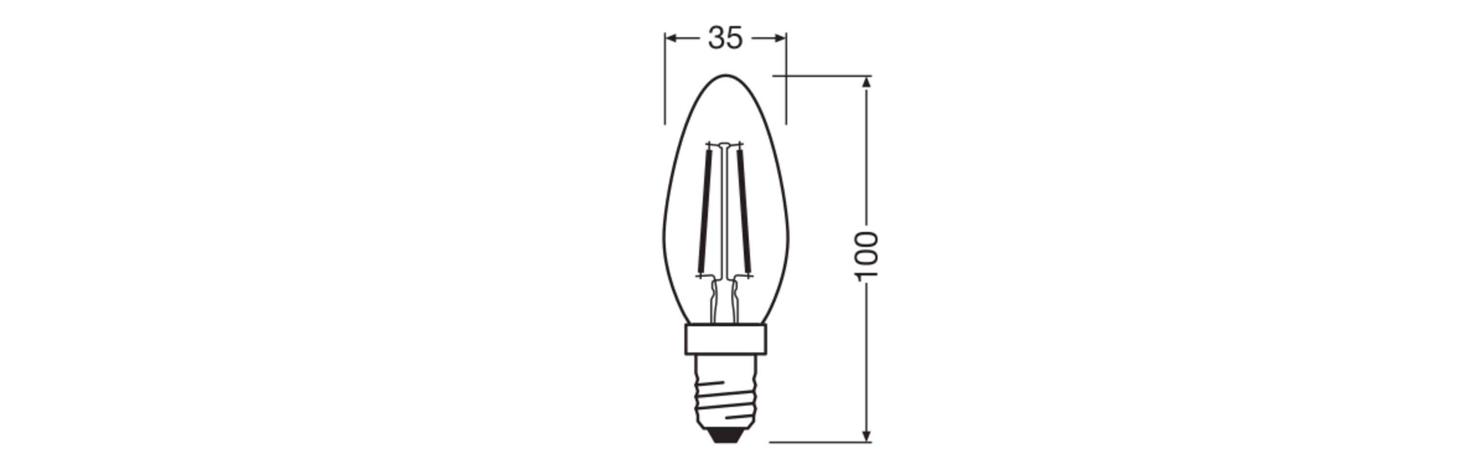 Osram LED Retrofit Classic B Lampe, E14, Kaltweiß