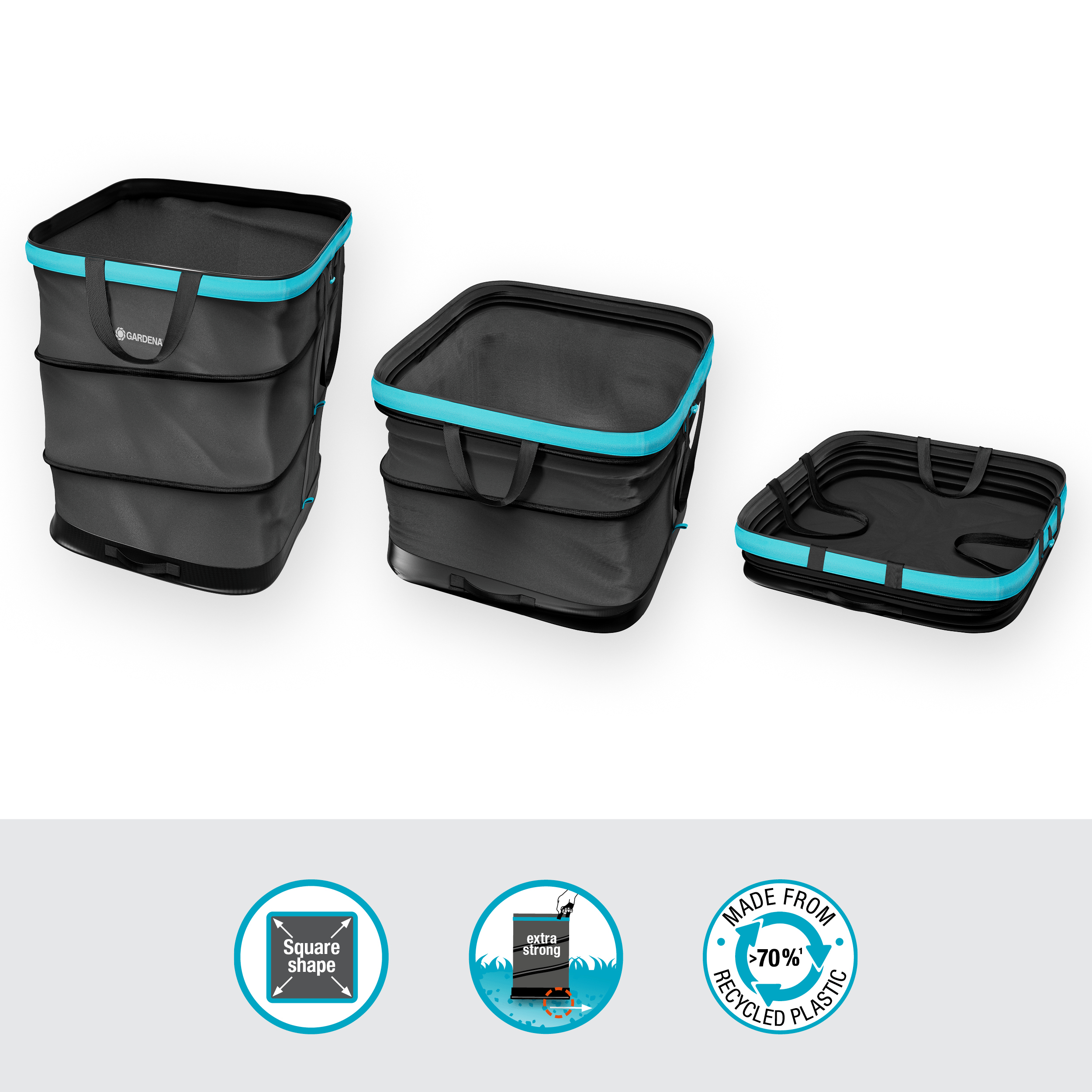 Gardena Gartenabfallsack PopUp Rechteckig, Größe L Gardena Gartenabfallsack PopUp Rechteckig, Größe L