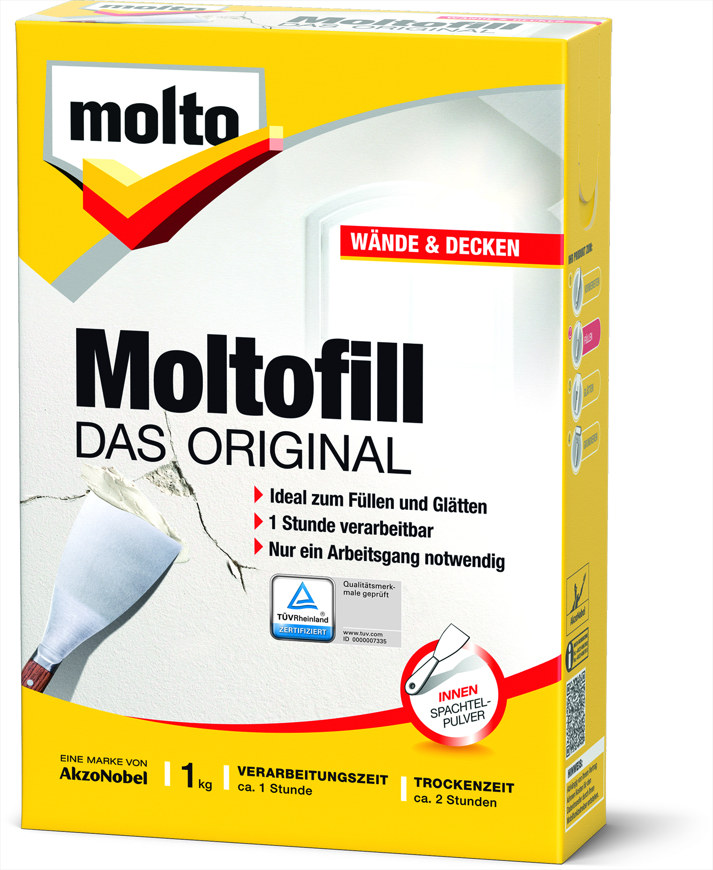 MOLTOFILL SPACHTELPULVER INNEN 1KG