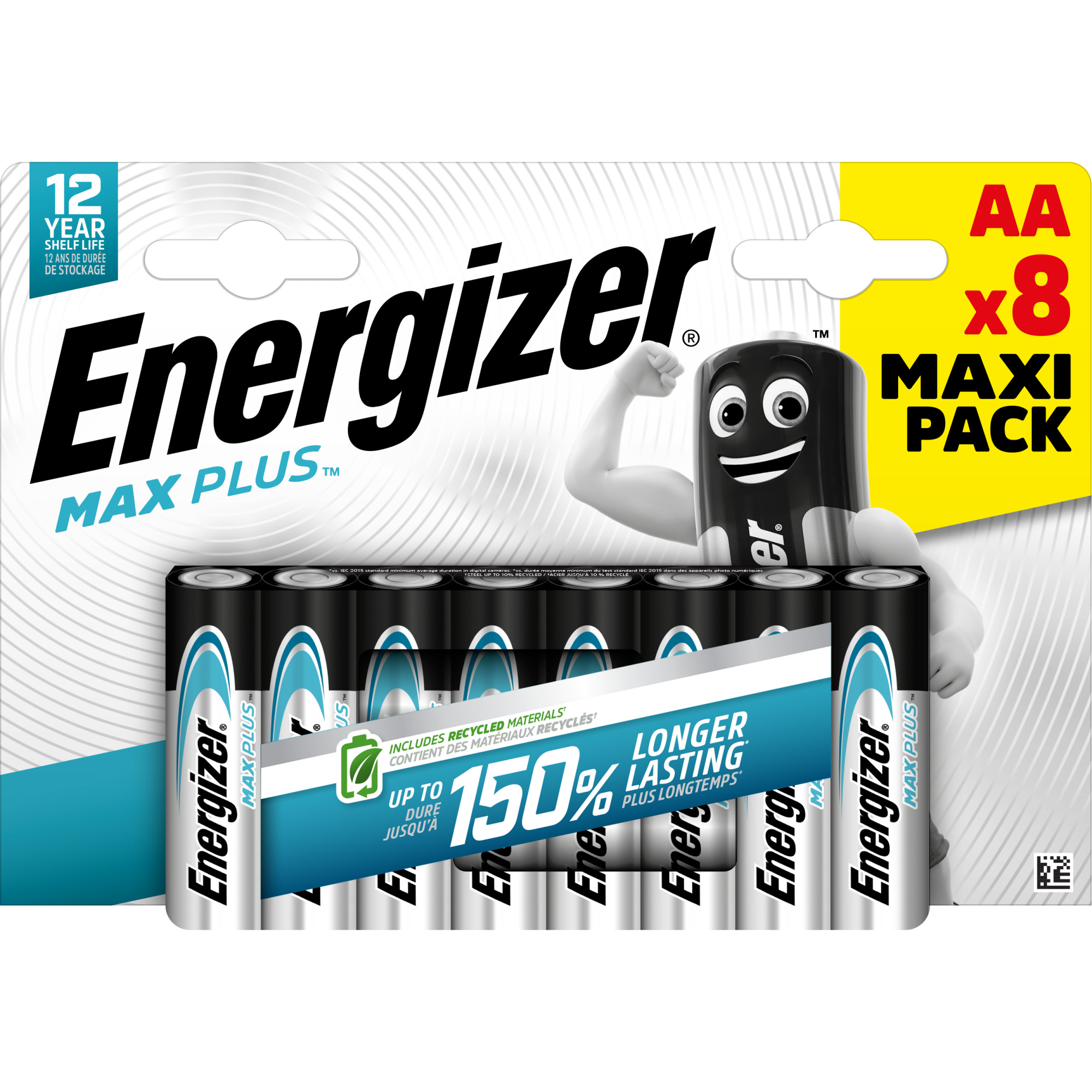 Energizer Max Plus  Mignon (AA), 8 Stück