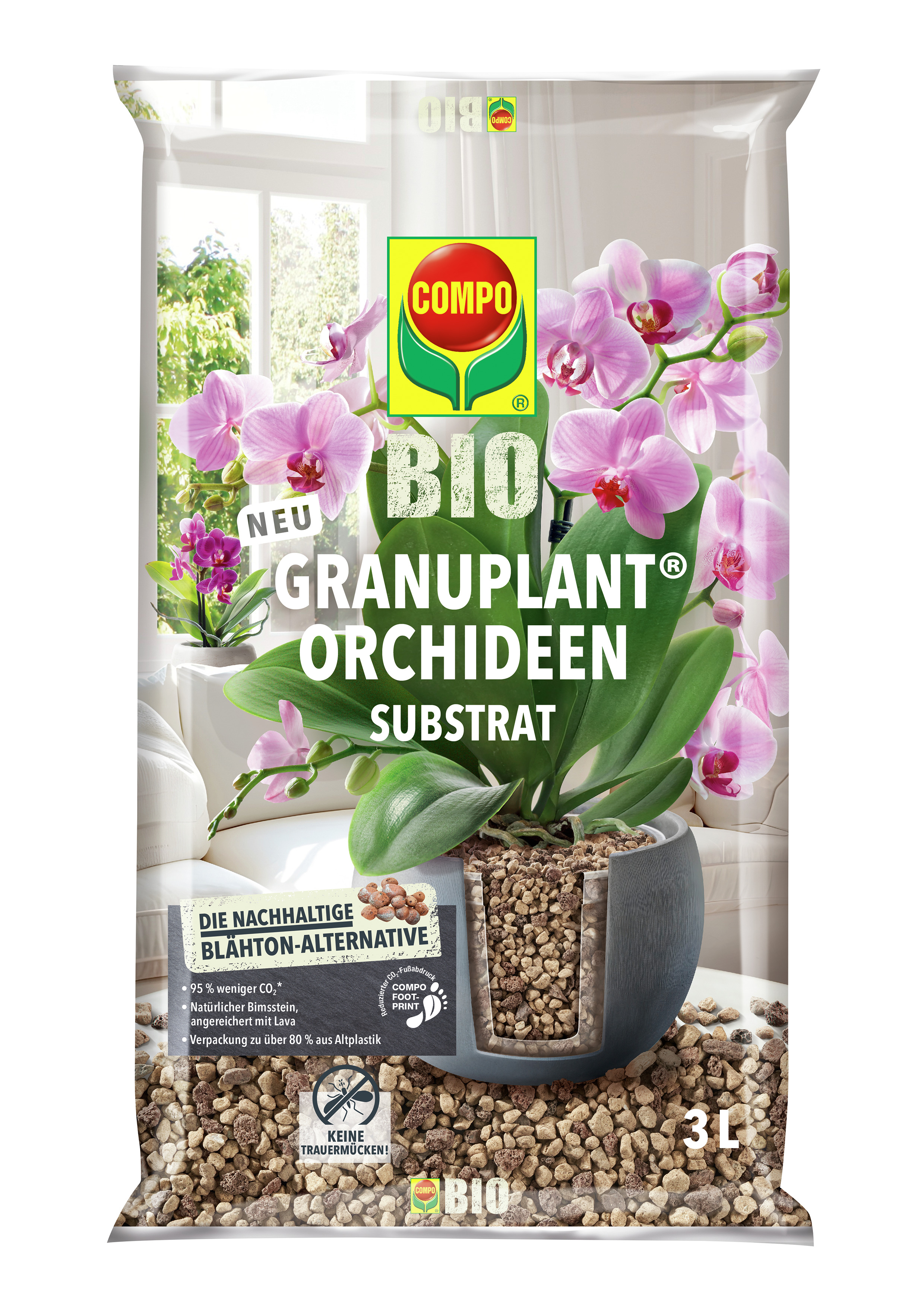 Compo BIO GRANUPLANT® Orchideen-Substrat, 3 L Compo BIO GRANUPLANT® Orchideen-Substrat, 3 L