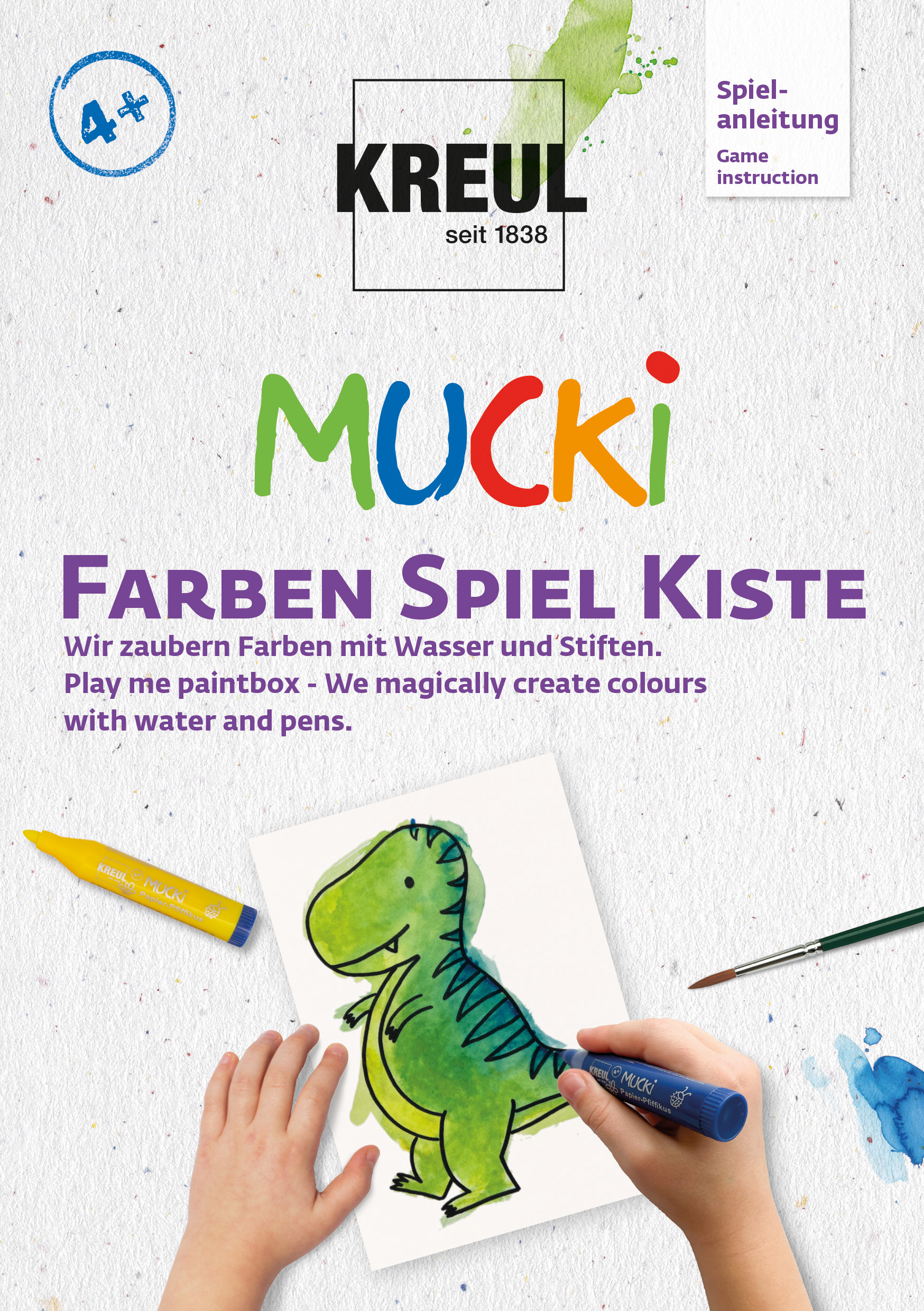 Kreul Aquarellmalstifte "Mucki", Farben Spiel Kiste Set Kreul Aquarellmalstifte "Mucki", Farben Spiel Kiste Set