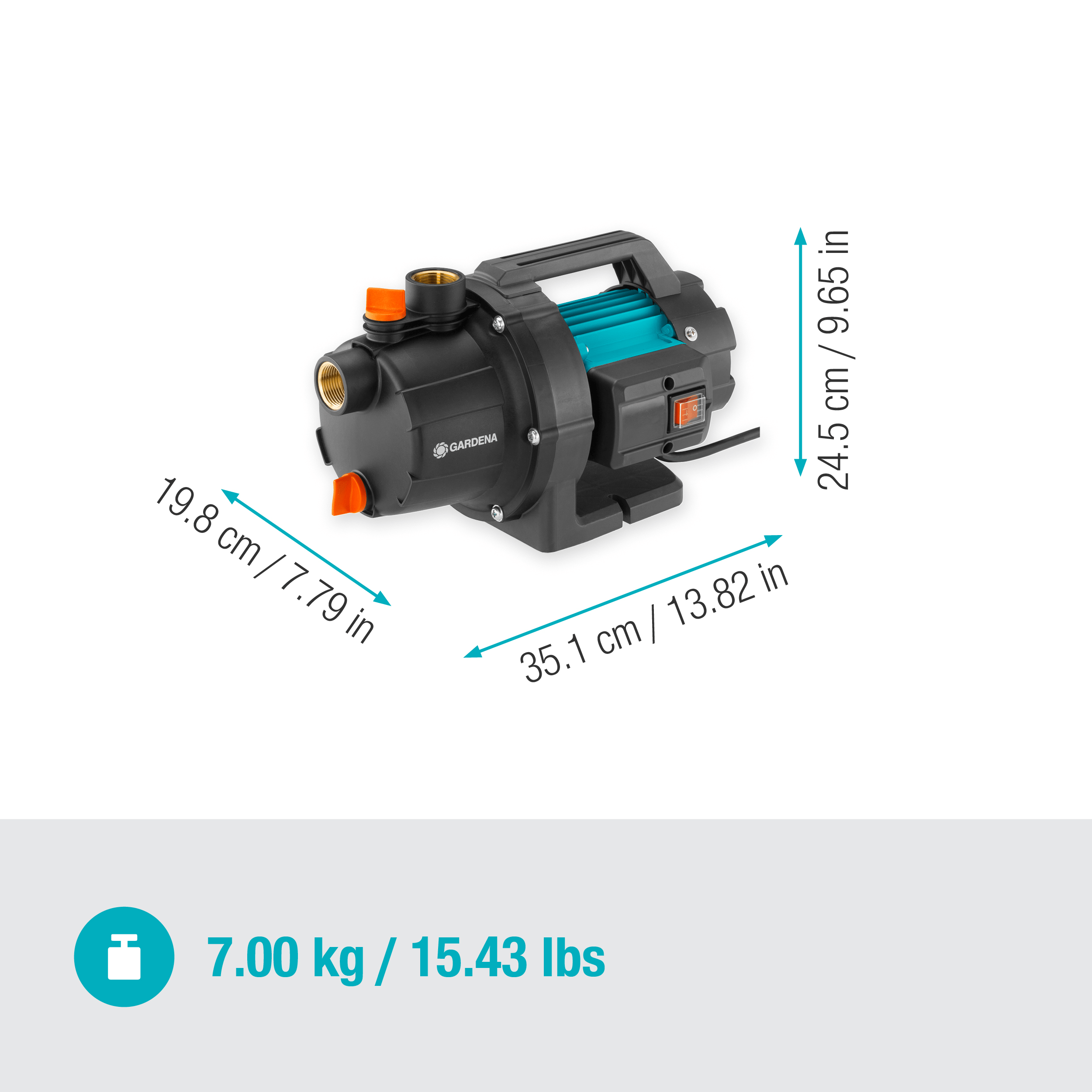 Gardena Gartenpumpe 3700/4 P BASIC