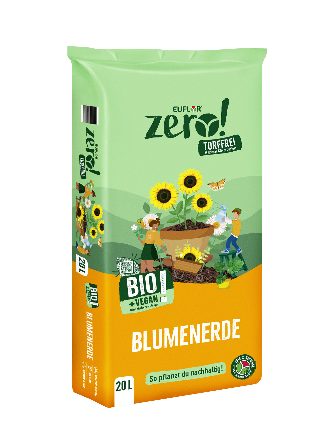 4008089017168_Zero_20L_Blumenerde_3D-geksgdGRCWJmXoAG Euflor zero! Bio Blumenerde, 20 L
