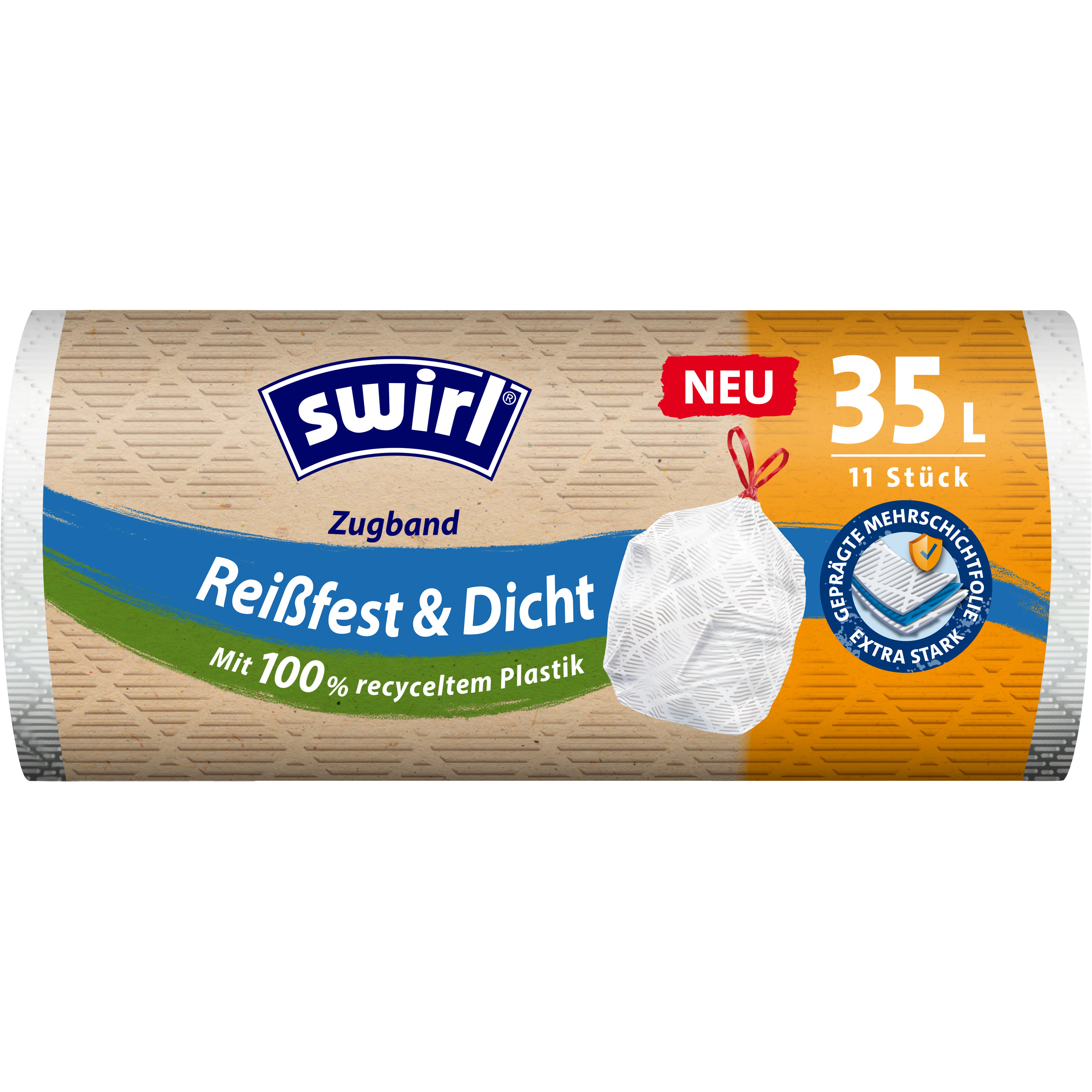 Swirl® Zugband-Müllbeutel, 35 l Swirl® Zugband-Müllbeutel, 35 l
