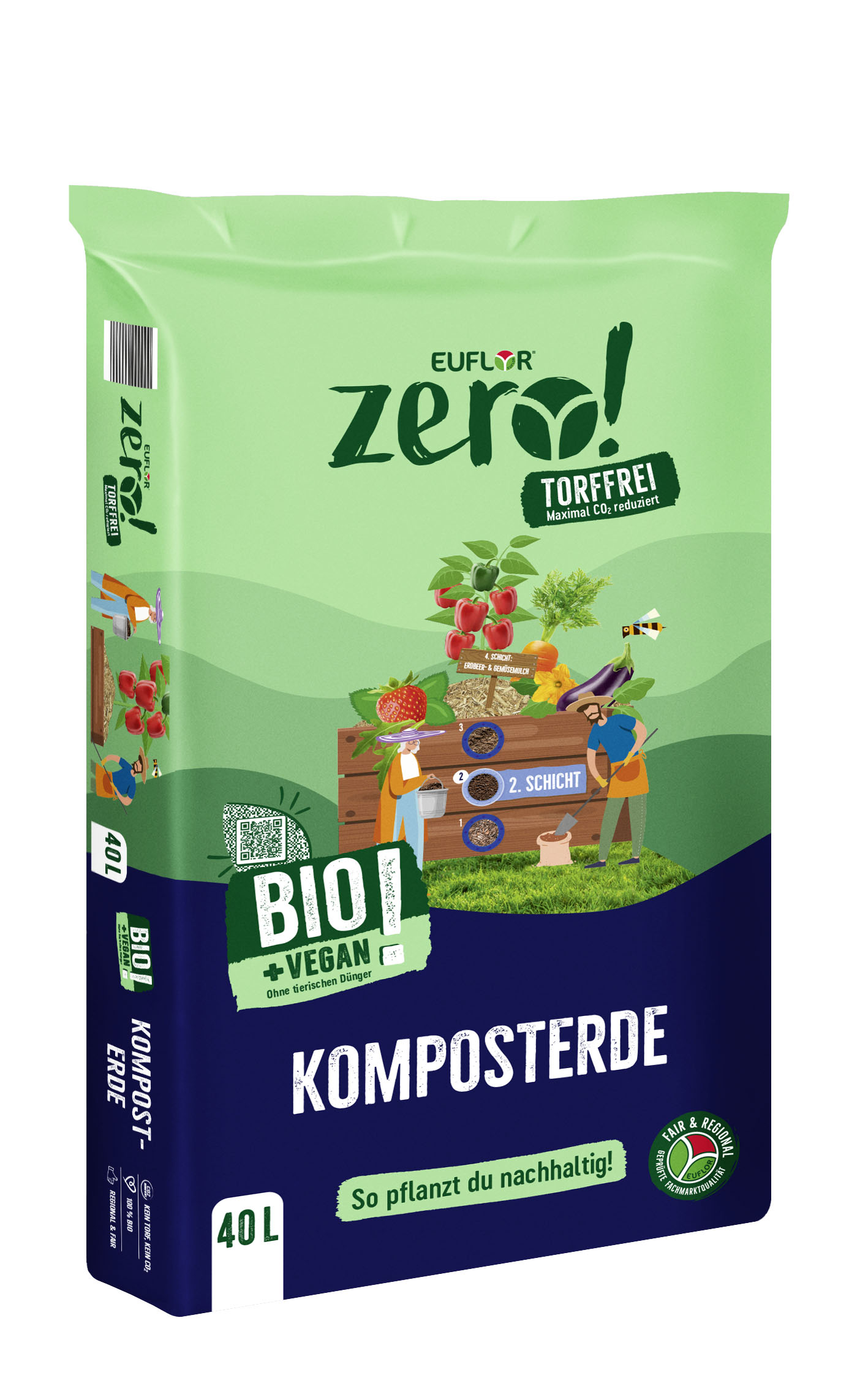 4008089016949_Zero_40L_Komposterde-3D-gekNKYR51GLLcxcO Euflor zero! Bio Komposterde, 40 L