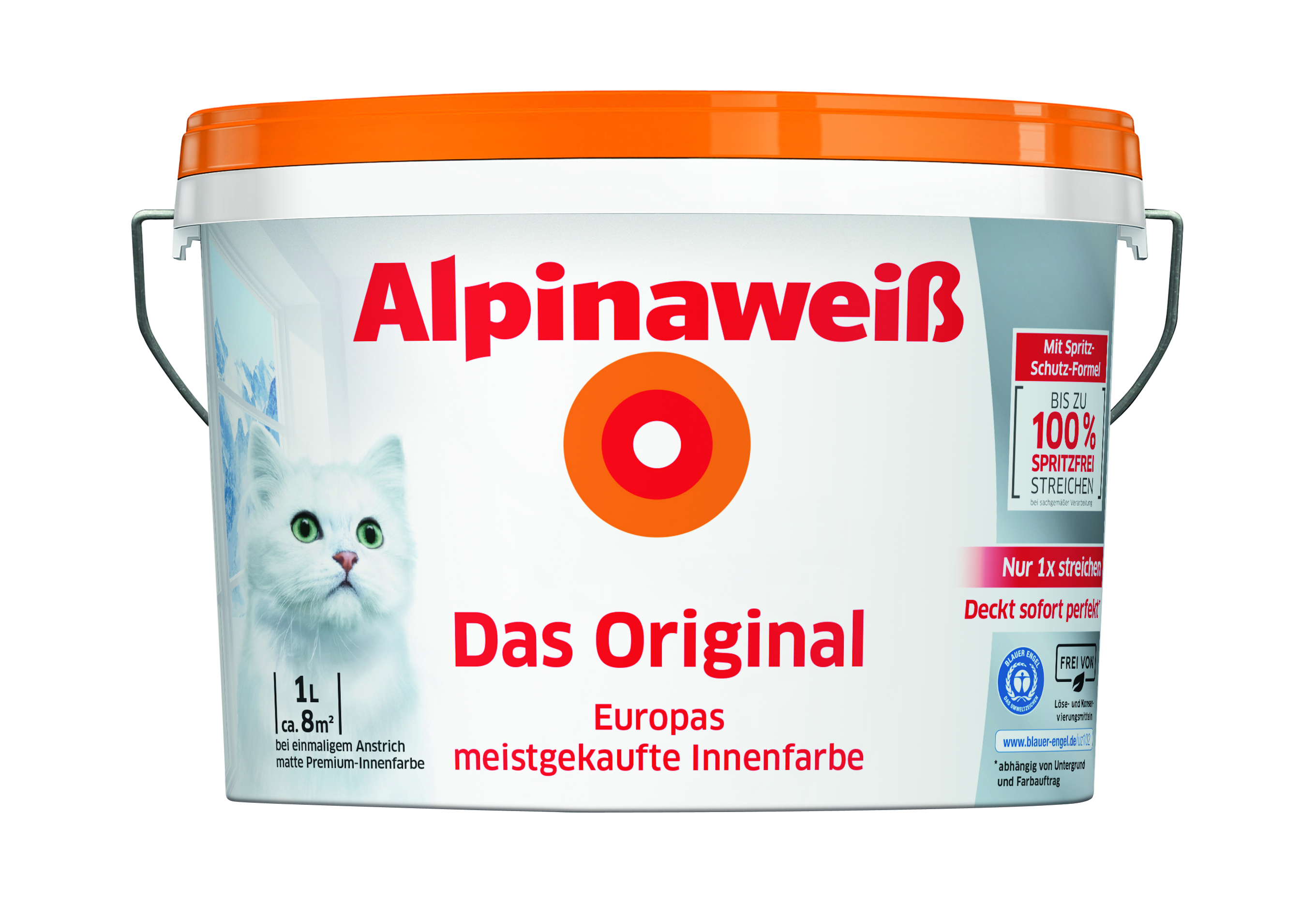 4001244796441_1 Alpinaweiß Original matt, 1L