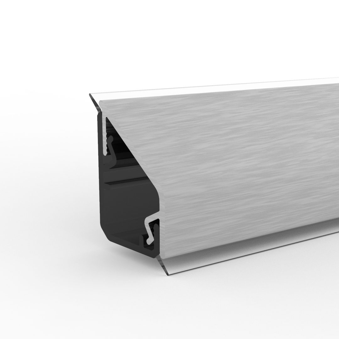 Döllken Wandanschlussleiste Design, edelstahl, 0,6 m
