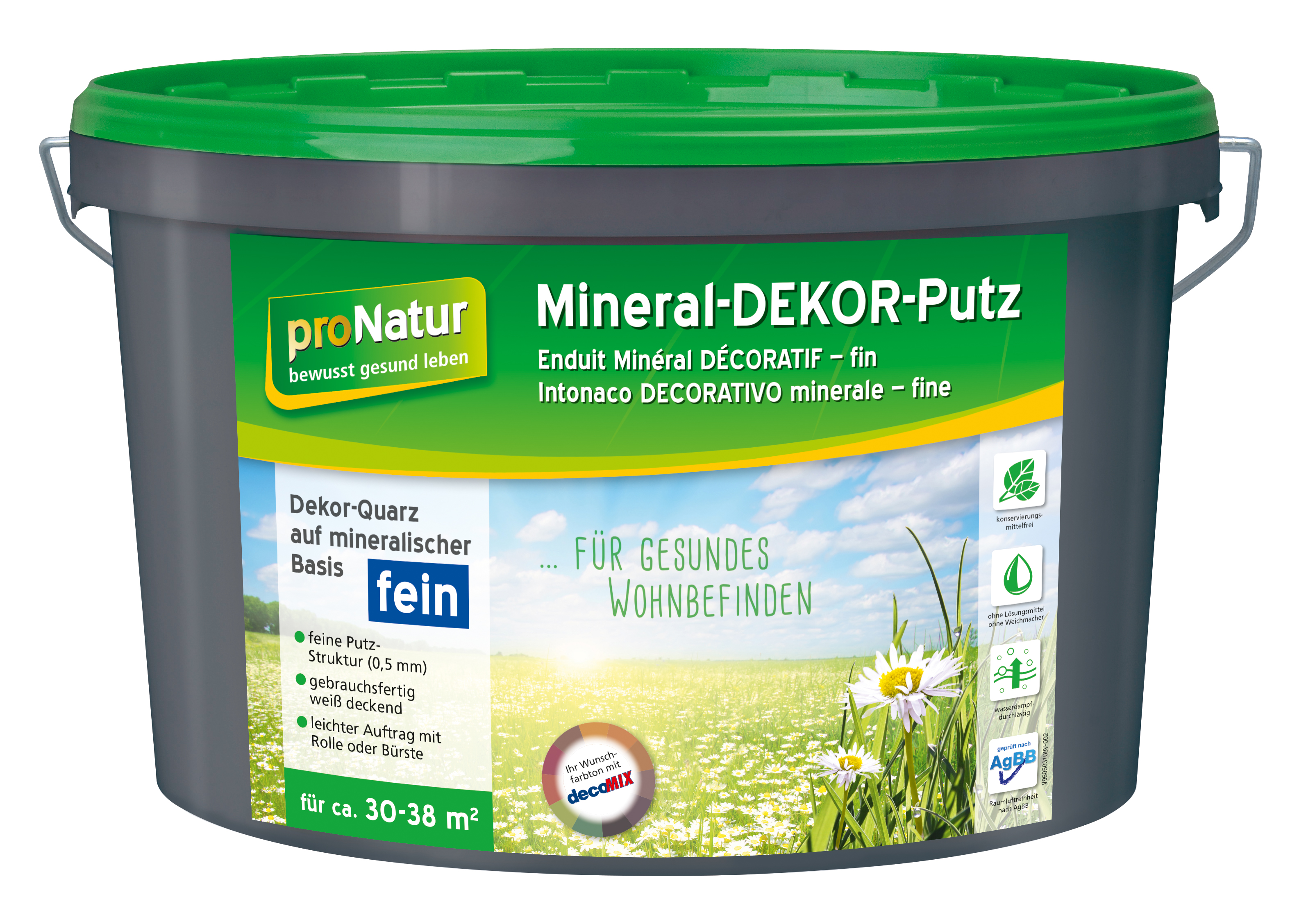 4016215107416 proNatur Mineral-Dekor Putz fein, 15 kg
