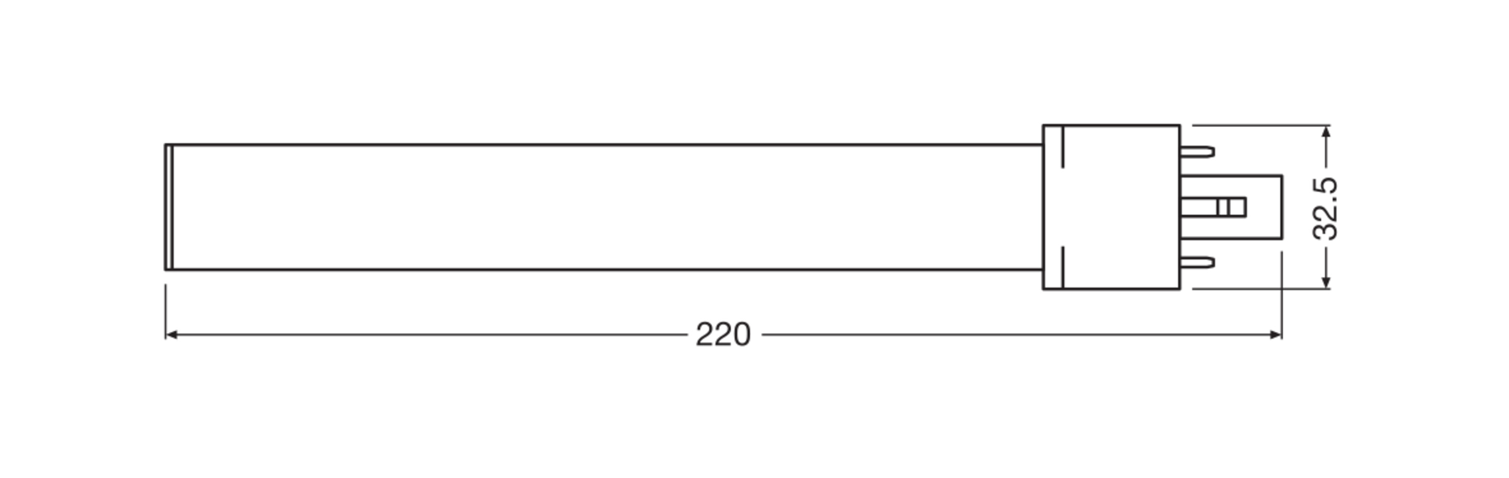 Osram DULUX LED Röhre, 23,4 cm, kaltweiß