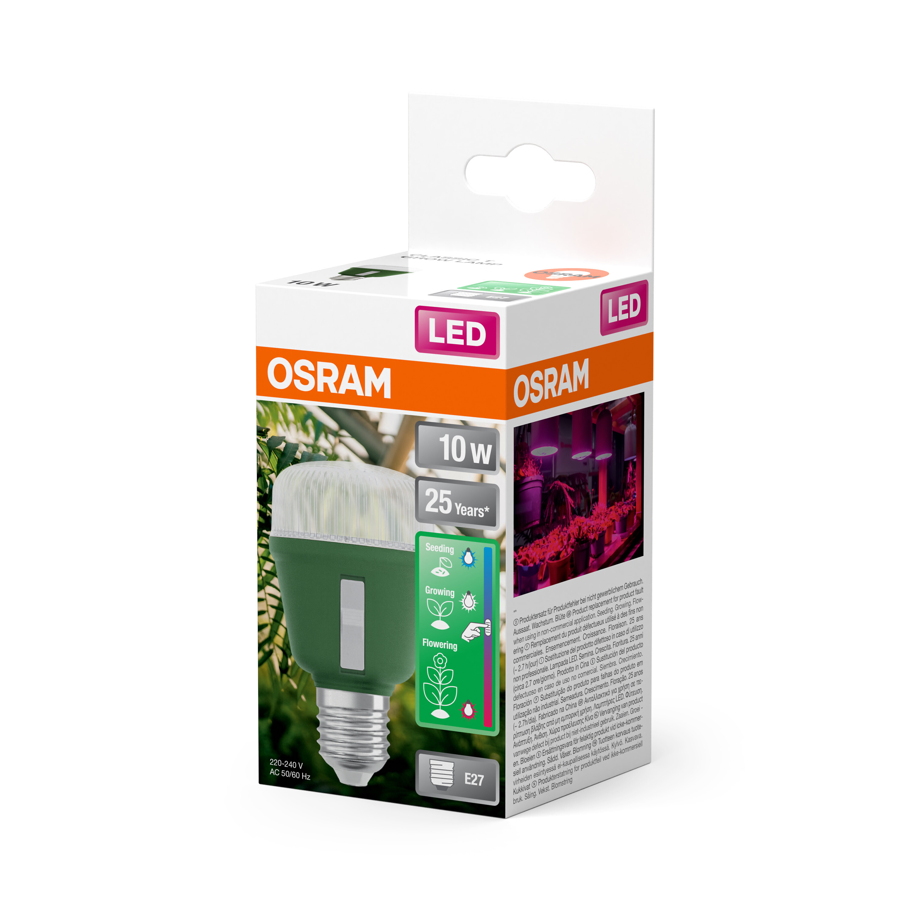 Osram LED Leuchtmittel Star Grow, klar, E27