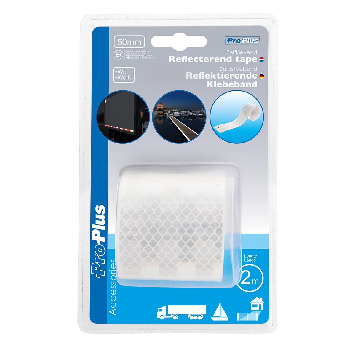 ProPlus Reflektierendes Klebeband 3M weiß, 50 mm/2M