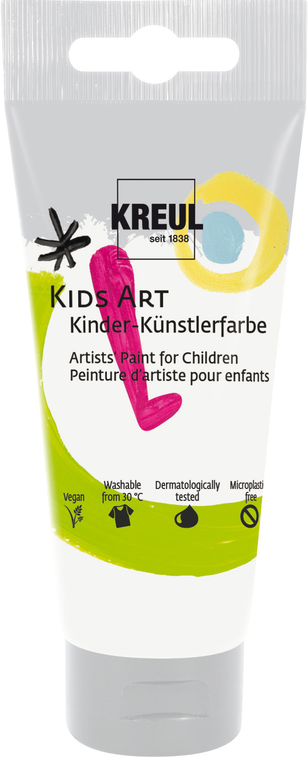 Kreul Kids Art Kinder-Künstlerfarbe Weiß, 75 ml