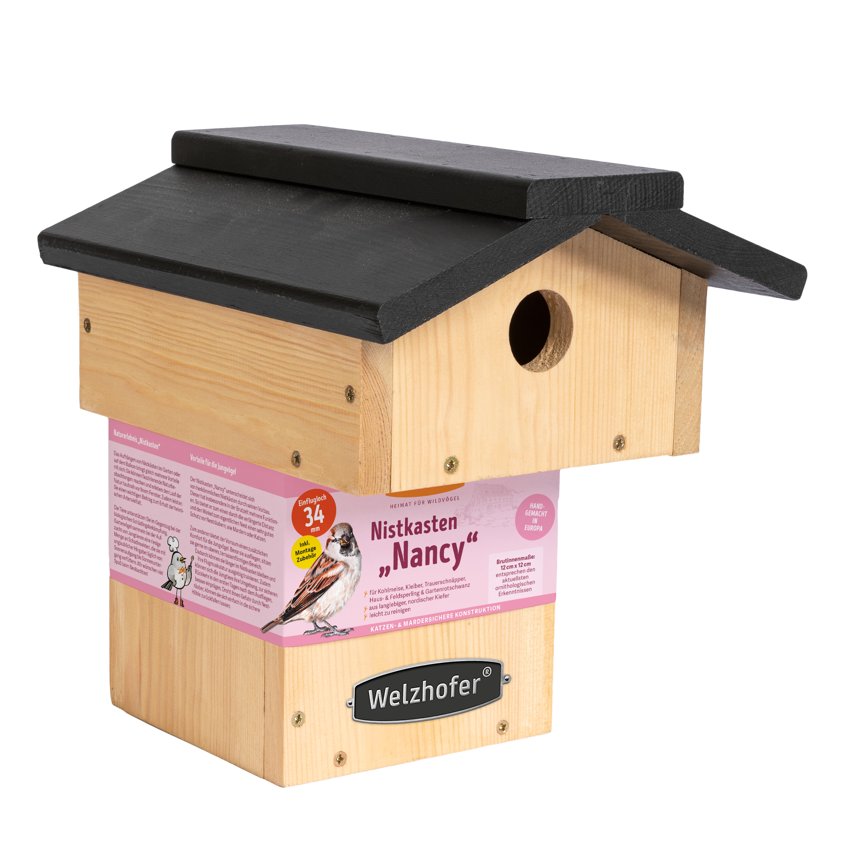 Welzhofer Nistkasten ¨Nancy¨, 34 mm