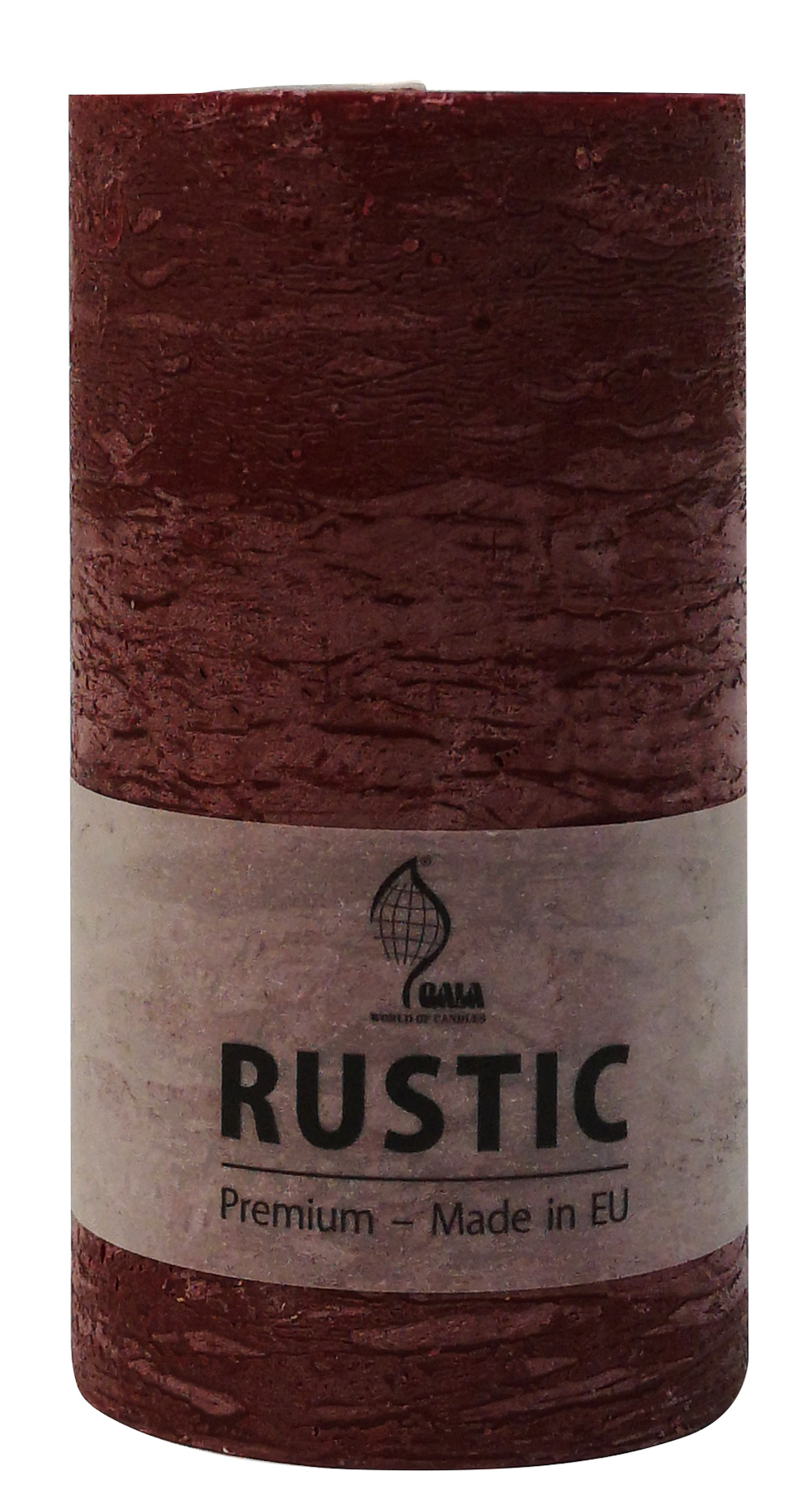 277824_Rustic-Stumpenkerze-bordeaux0uKkyBKdXFPeA GALA STUMPENKERZE RUSTIC 68/130 BORDEAUX