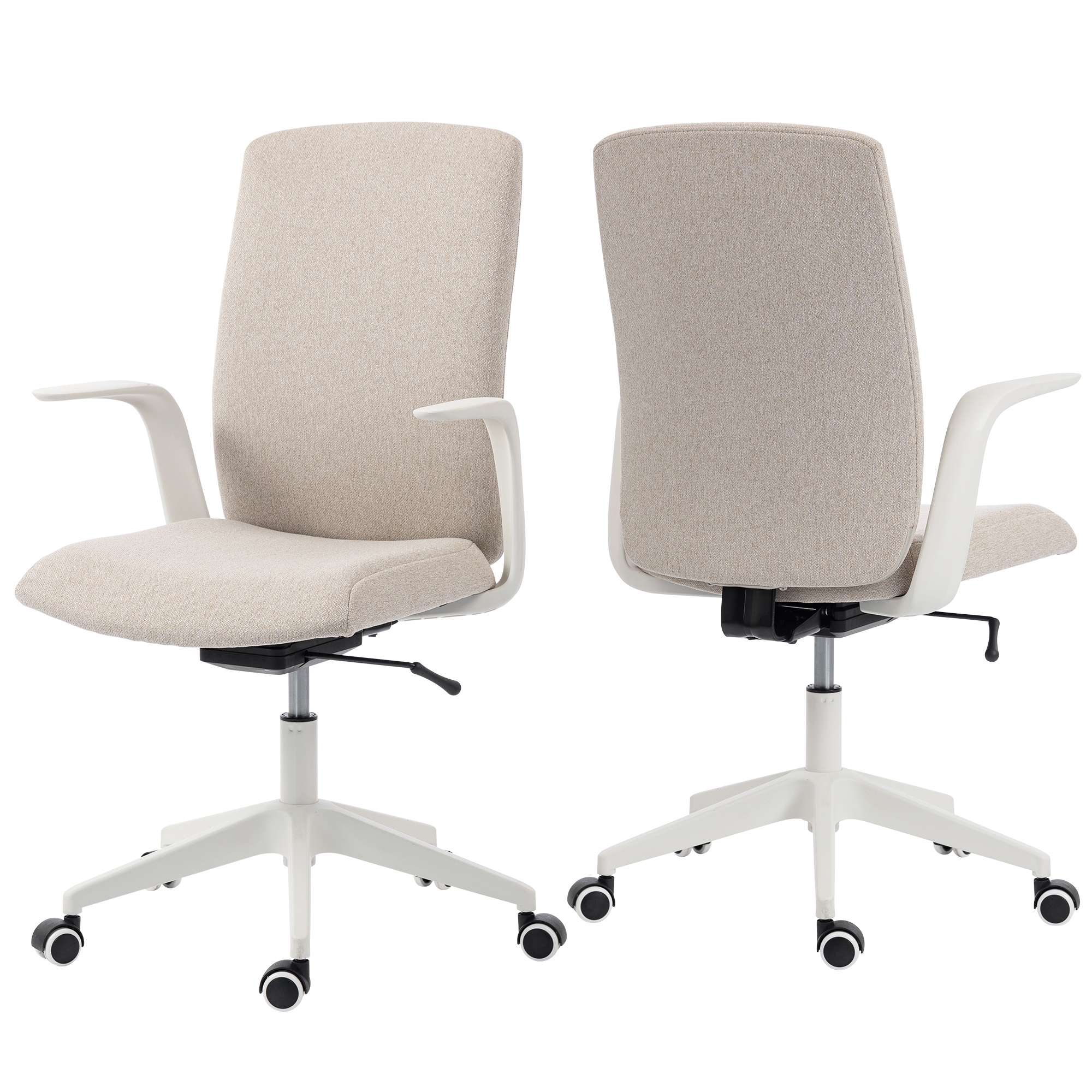 Duo Collection Drehstuhl Floris, sand/weiß