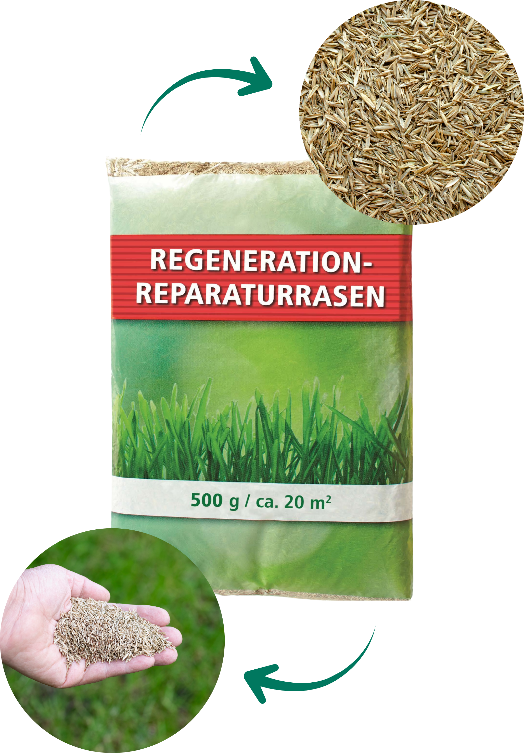 Aktionsrasen Reparaturrasen, 0,5 kg