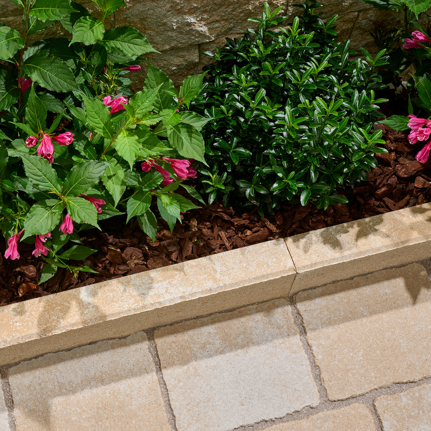 Kann Vero-Randstein 6 x 25 x 100 cm, sandsteingelb