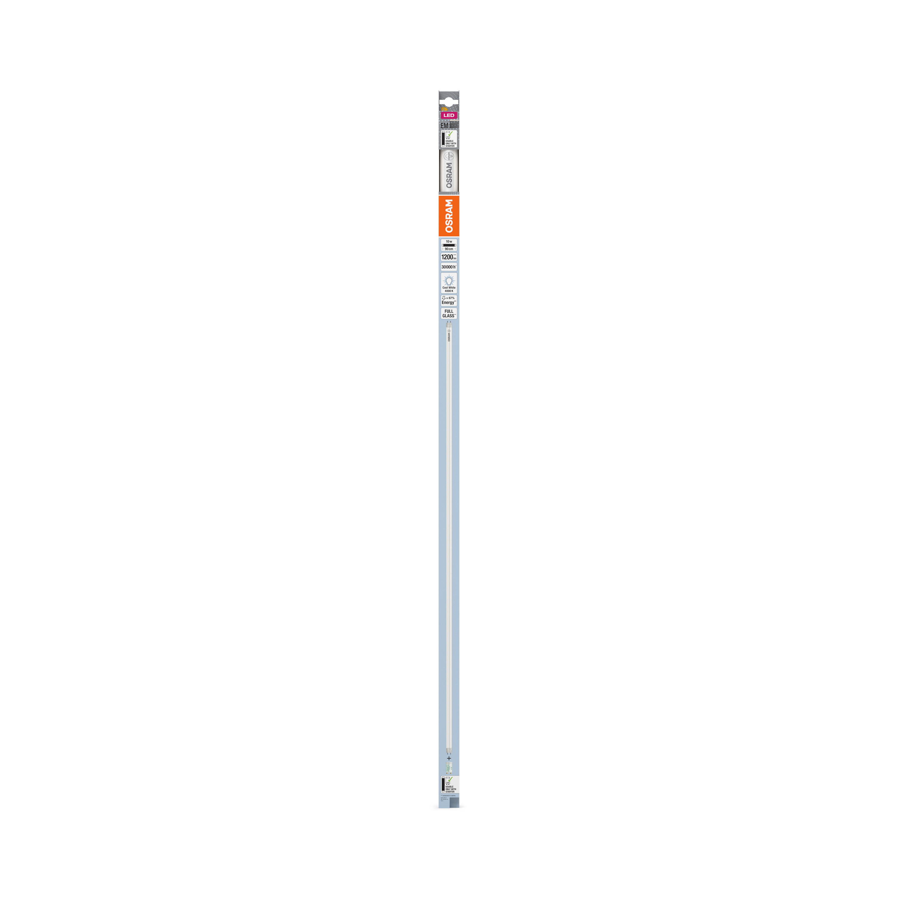 Osram LED Röhre T8 EM 90 cm, Kaltweiß