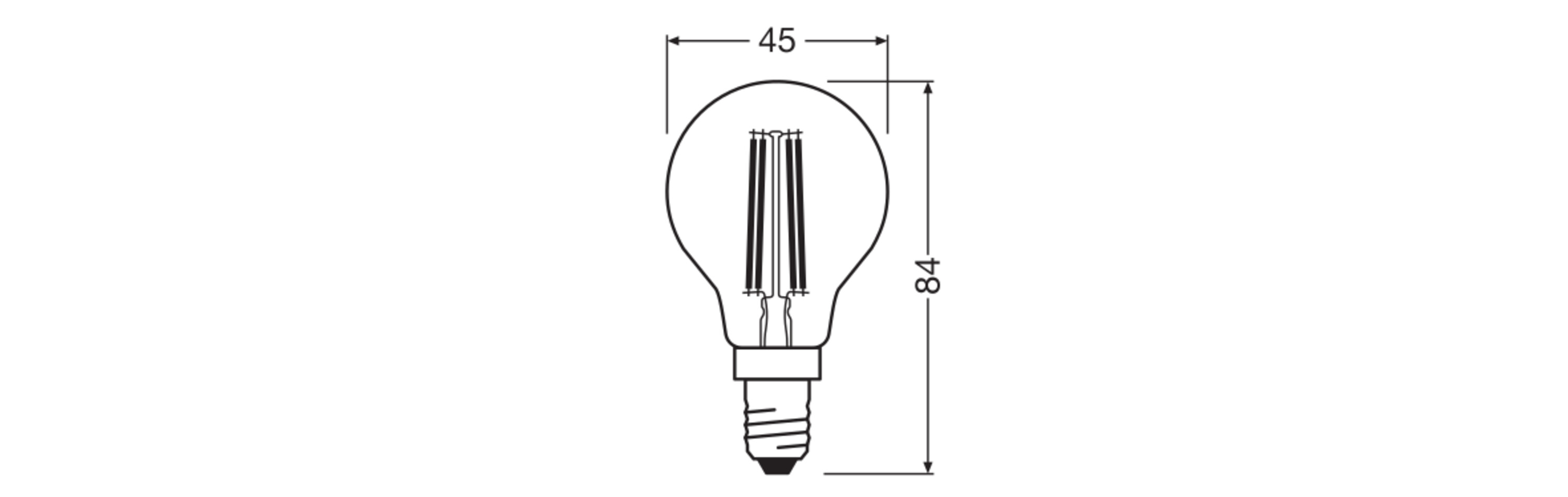 Osram LED Retrofit Classic, warmweiß, E14