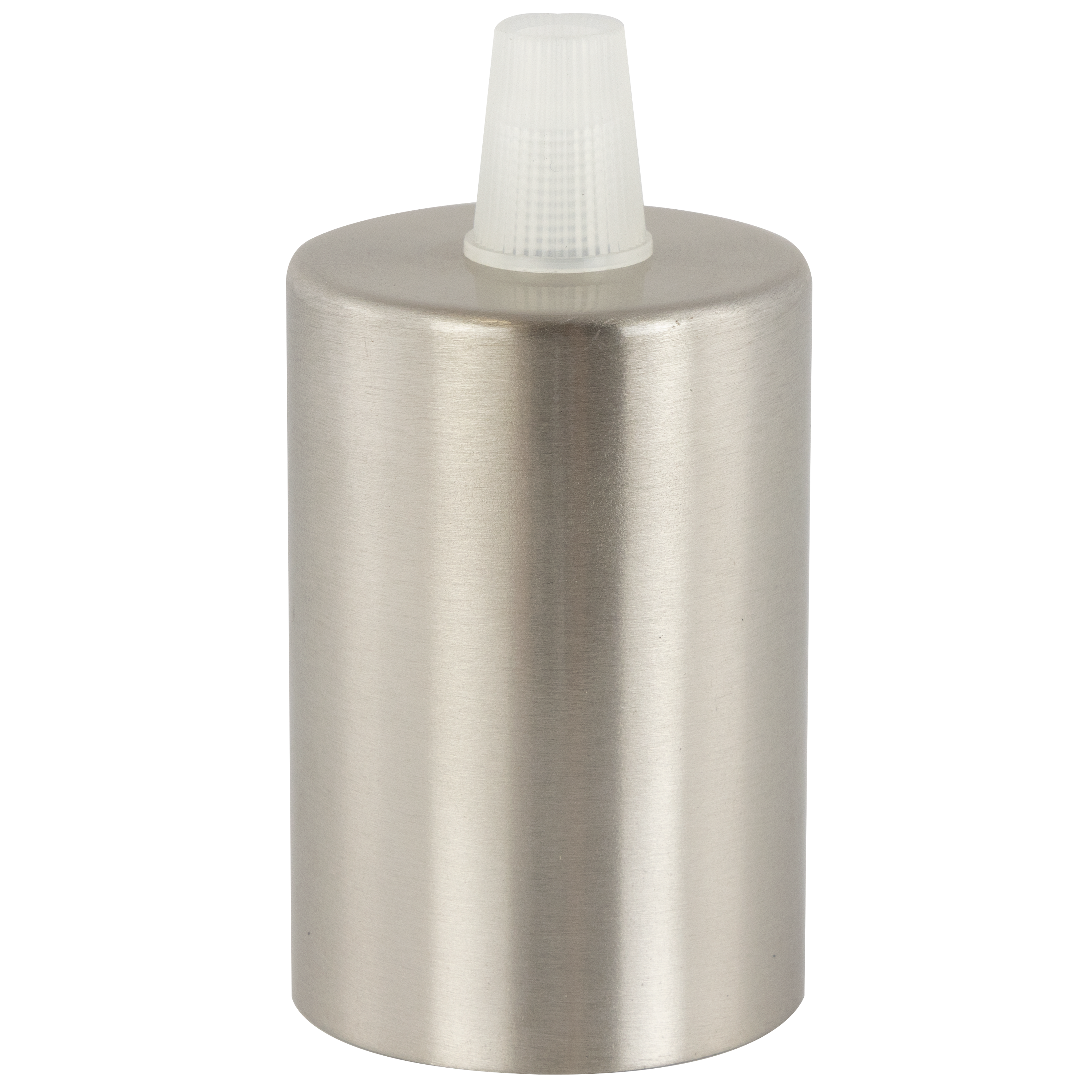 REV Fassung Design Metall E27 Gewindebuchse M10x1, stahlfarben