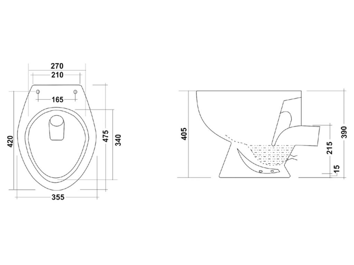 7a66d3ffad4de085250db3e5299f9666 Stand WC-Tiefspüler, spülrandlos