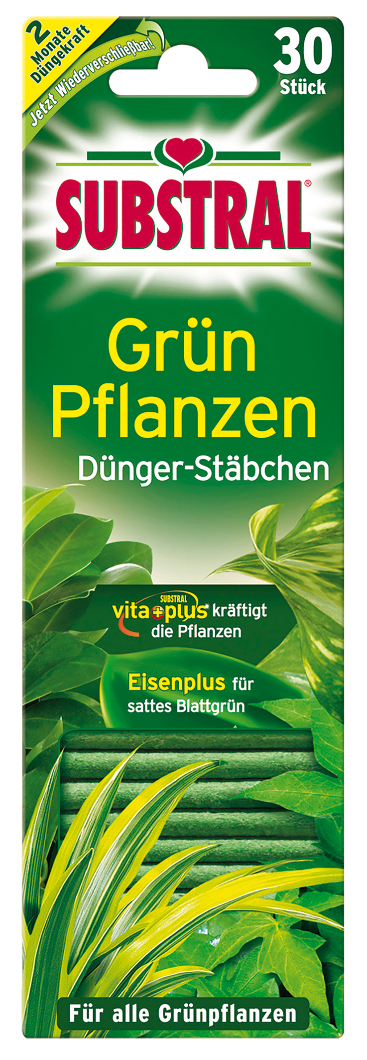 082776-7316_SUB_Gruenpfl_Staebchen_30_4015000017329 Substral Grünpflanzen Dünger-Stäbchen 30 Stück