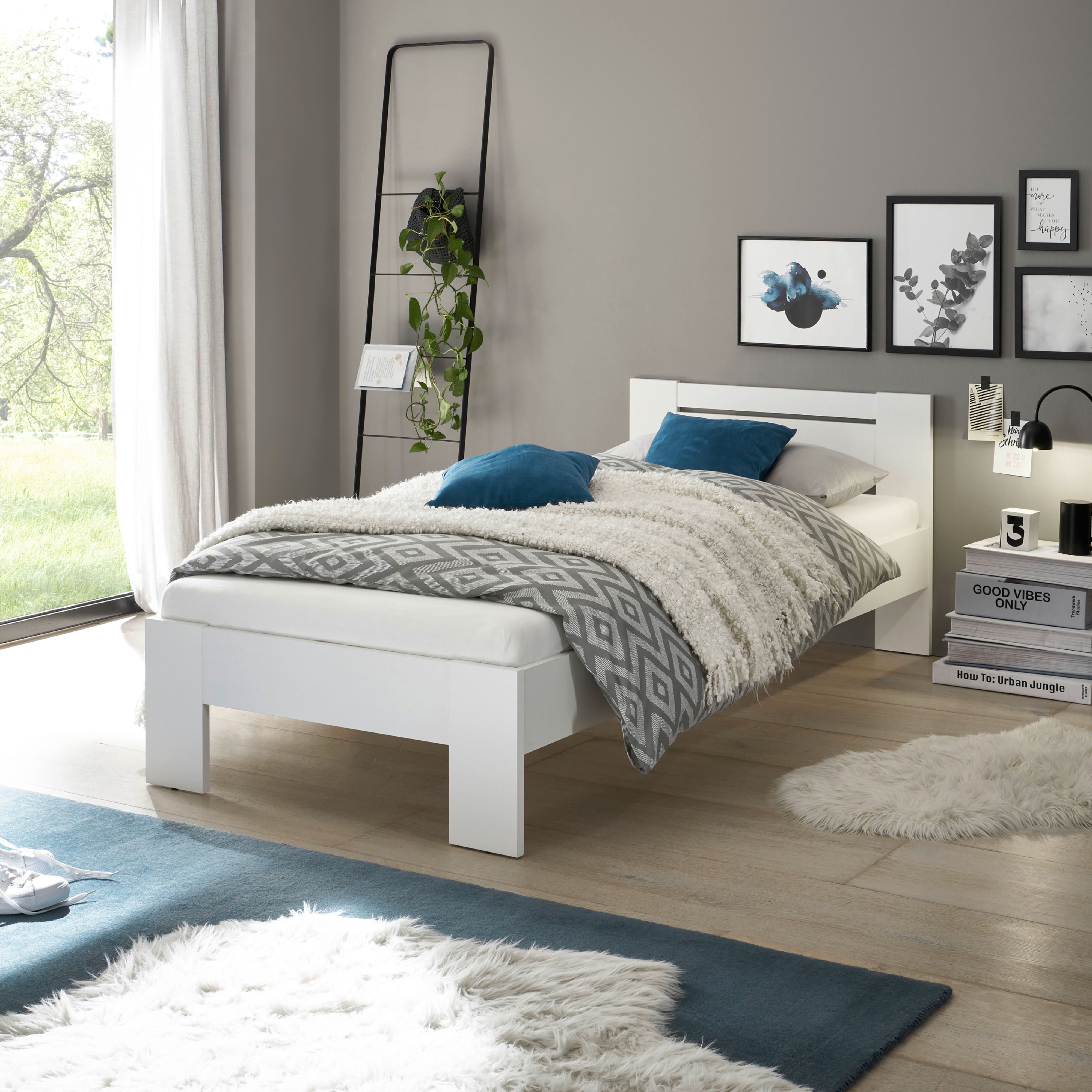 Pol-Power Futonbett Cannes, 90 x 200 cm, weiß