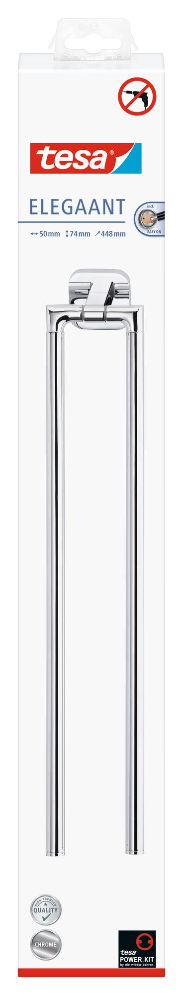tesa_ELEGAANT_404320000000_LI490_front_pa tesa Elegaant Handtuchhalter, zweiarmig