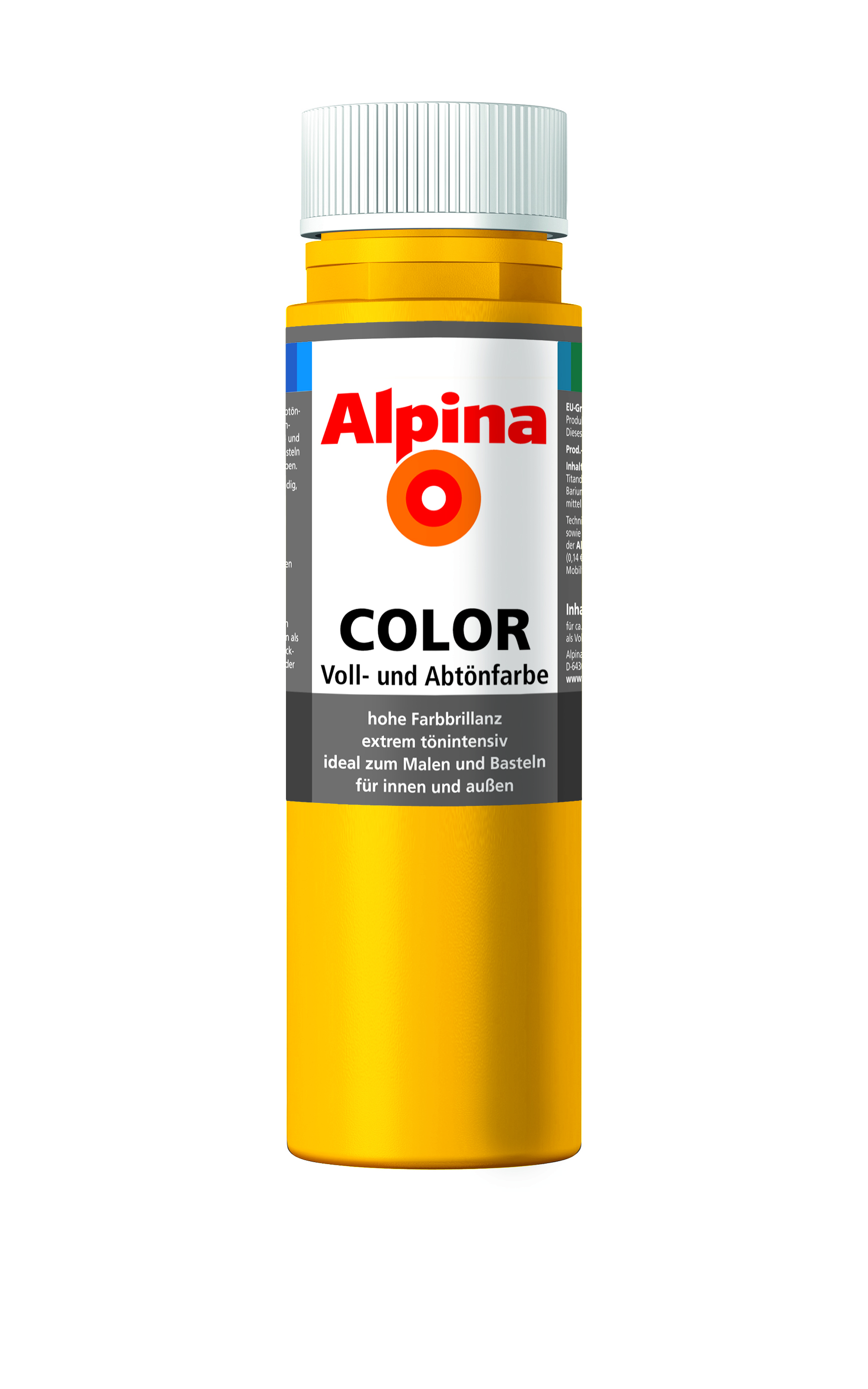 Alpina Color Voll- und Abtönfarbe Lucky Yellow, 250ml