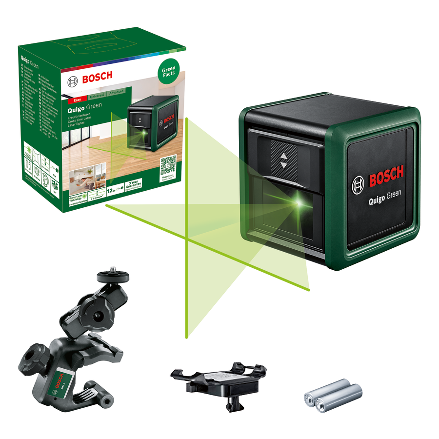 Bosch Kreuzlinien-Laser Quigo Green II Bosch Kreuzlinien-Laser Quigo Green II