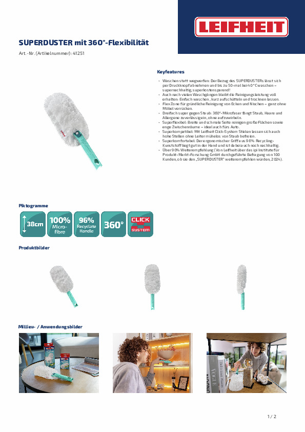 Leifheit Staubwedel SUPERDUSTER Leifheit Staubwedel SUPERDUSTER