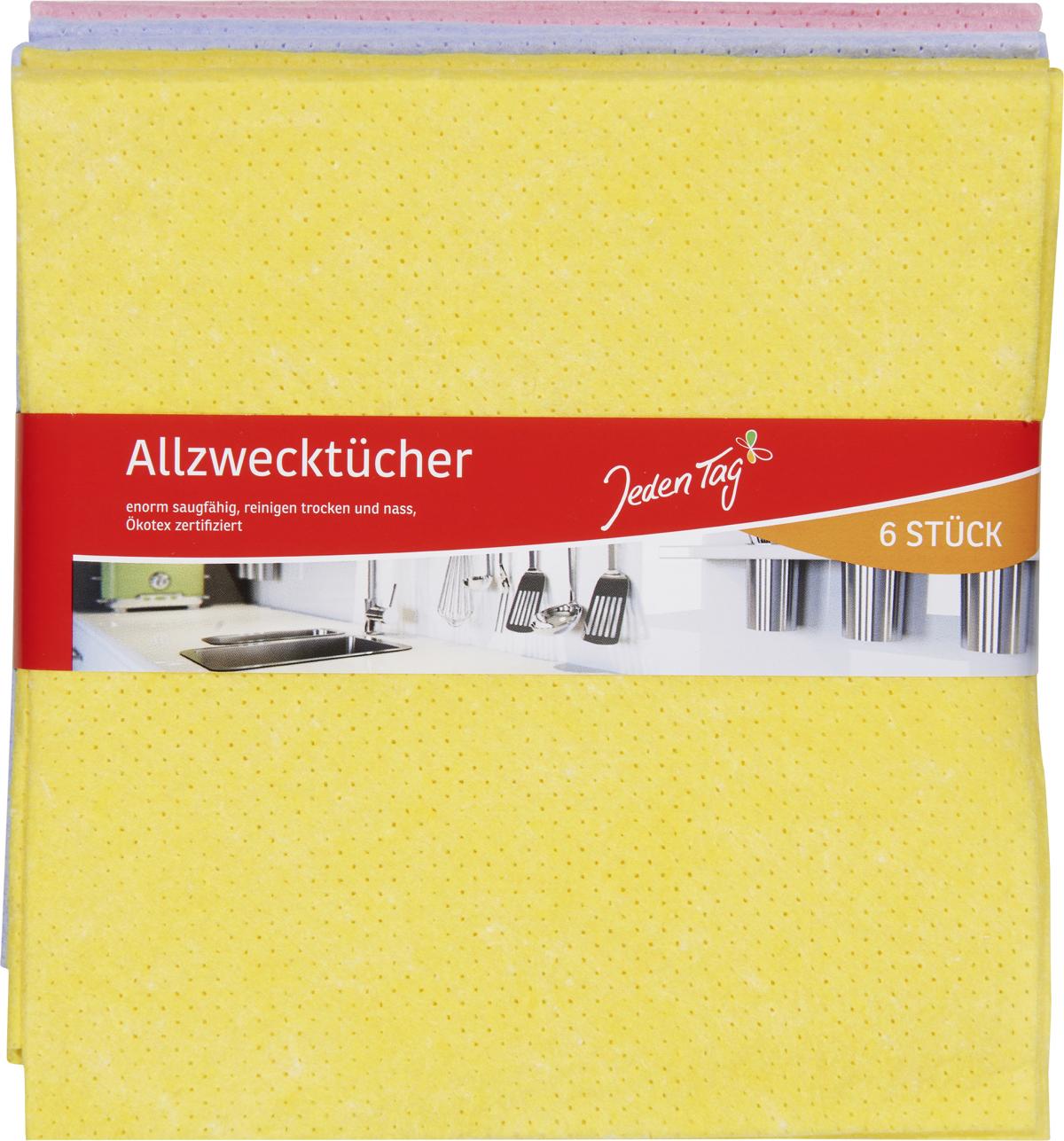 725829_124879-Markant-3 JEDEN TAG ALLZWECKTUCH 38X38CM 6 STÜCK