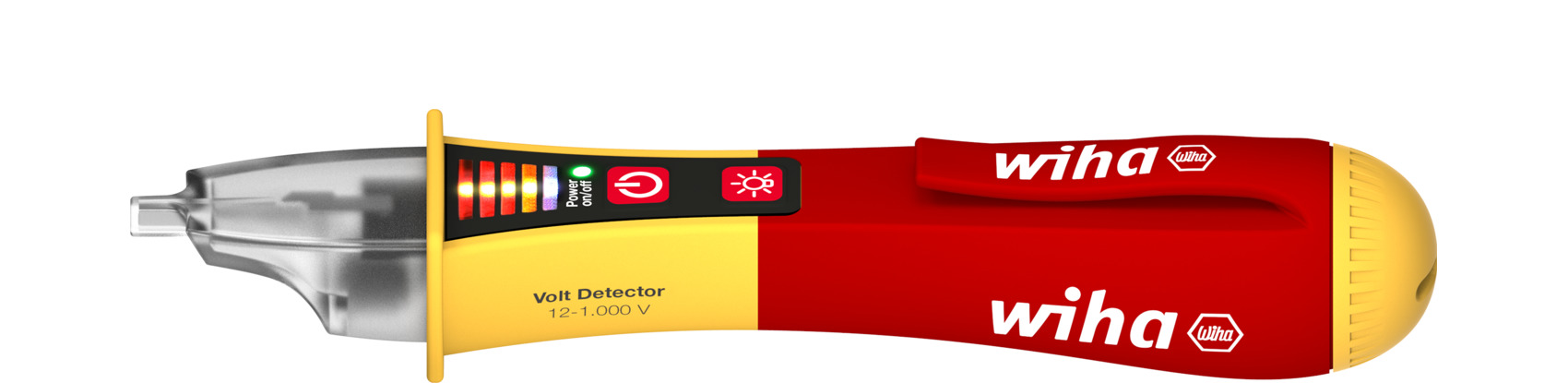 Wiha Spannungsprüfer Volt Detector, berührungslos, einpolig 12 – 1.000 V AC inkl. 2x AAA-Batterien