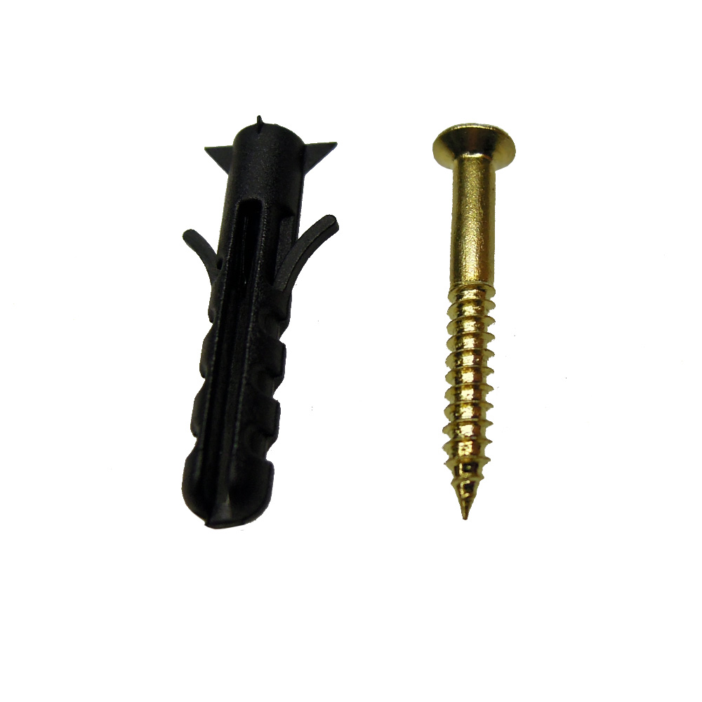 Döllken Schrauben & Dübel 15 Stück, messing