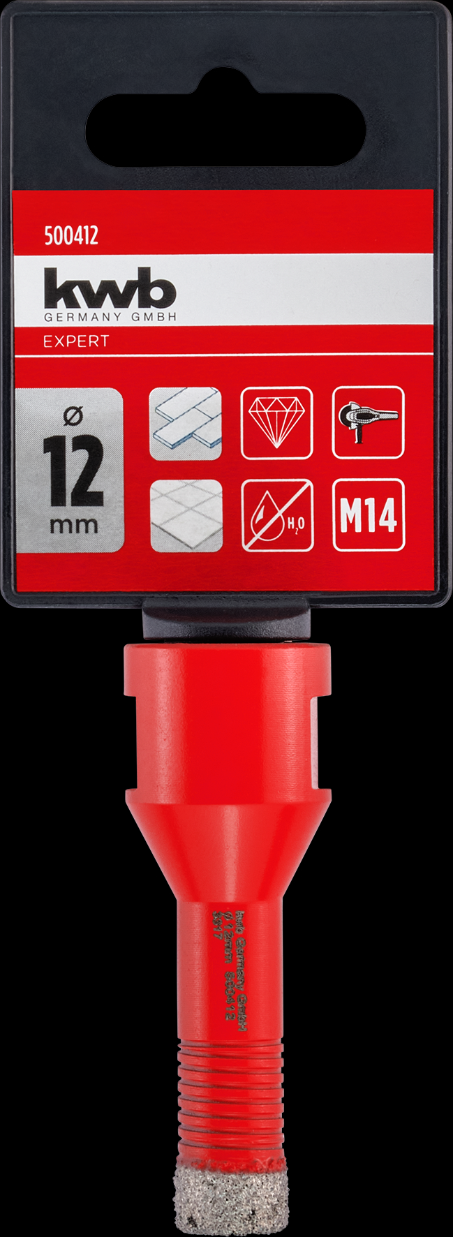 kwb Diamant-Fliesenbohrer M14, 12 mm kwb Diamant-Fliesenbohrer M14, 12 mm