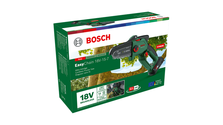 Bosch Akku-Kettensäge EasyChain 18V-15-7 Bosch Akku-Kettensäge EasyChain 18V-15-7