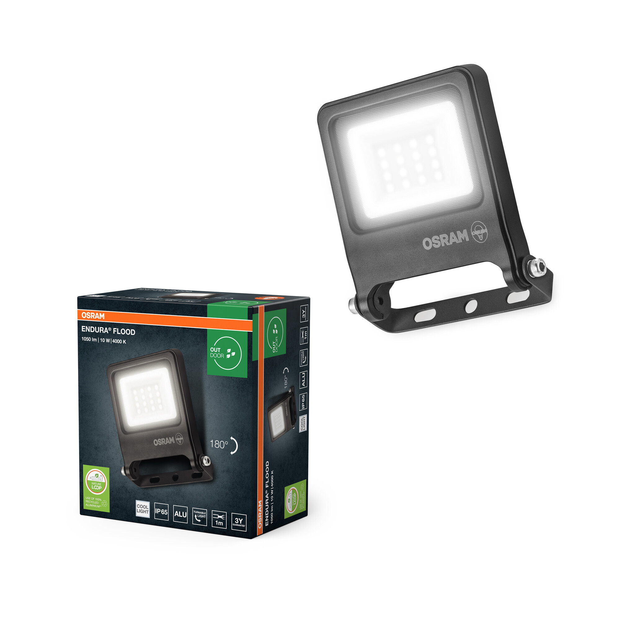 Osram LED Strahler Endura, 10W, Kaltweiß
