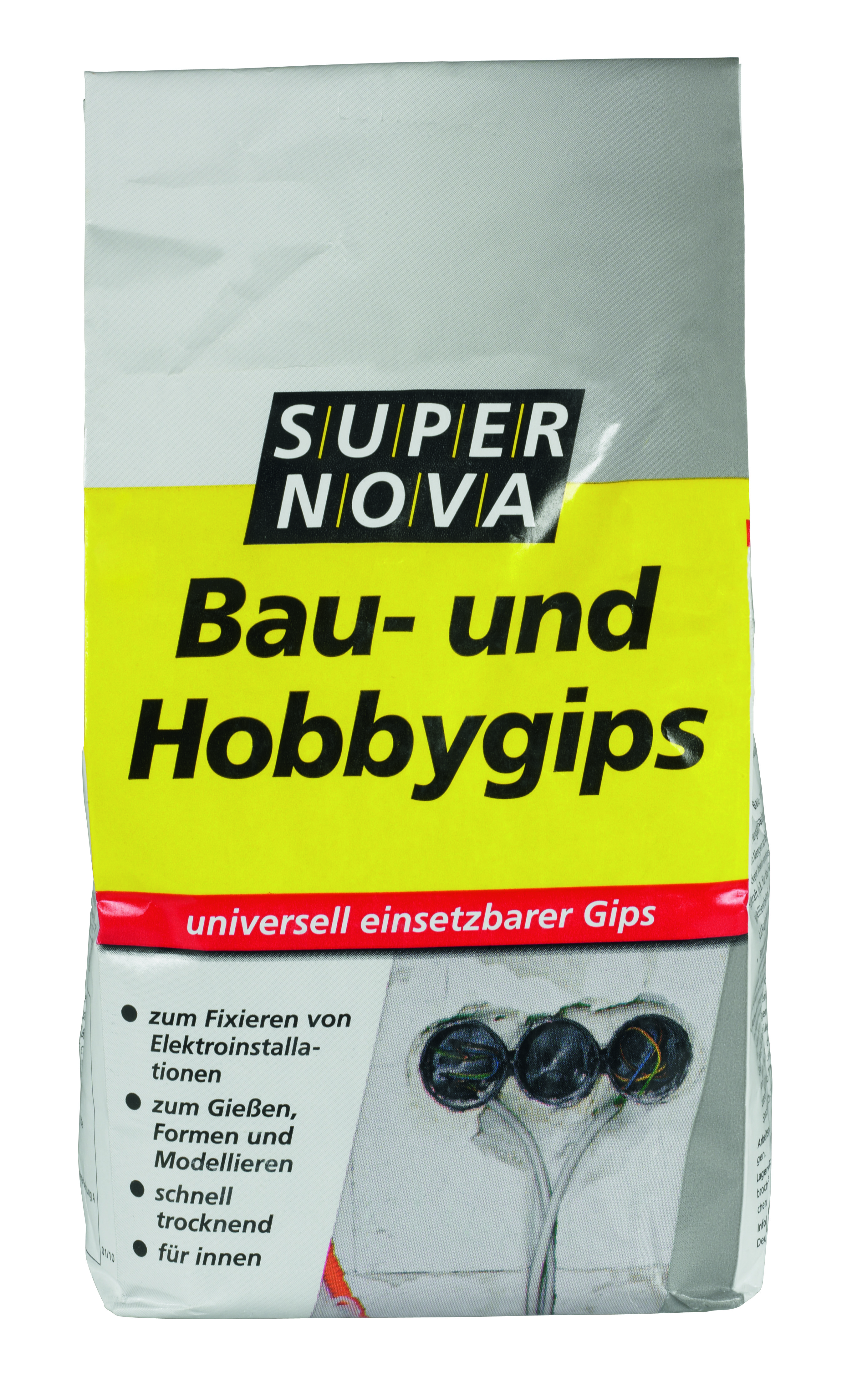 Super Nova Bau- und Hobbygips, 1,5 kg Super Nova Bau- und Hobbygips, 1,5 kg