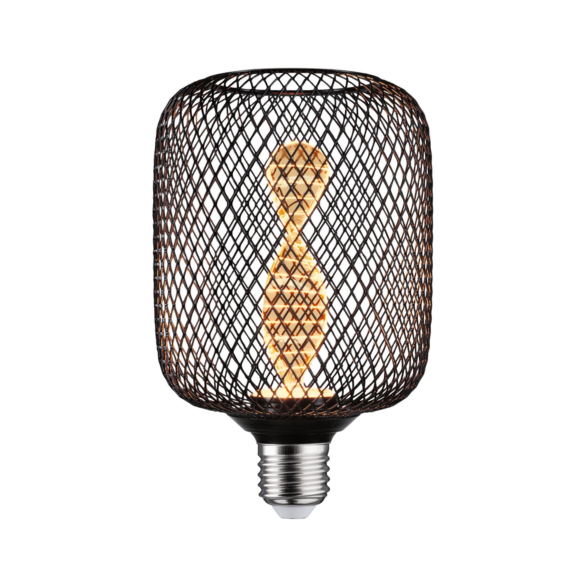 Paulmann LED Metallic Glow Zyl schwarz Helix E27, 110lm, 3,5W, 1800K, 230V Paulmann LED Metallic Glow Zyl schwarz Helix E27, 110lm, 3,5W, 1800K, 230V