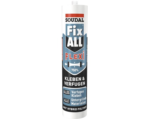Soudal Kleb- und Dichtstoff Fix All Flexi, grau, 470 g Soudal Kleb- und Dichtstoff Fix All Flexi, grau, 470 g