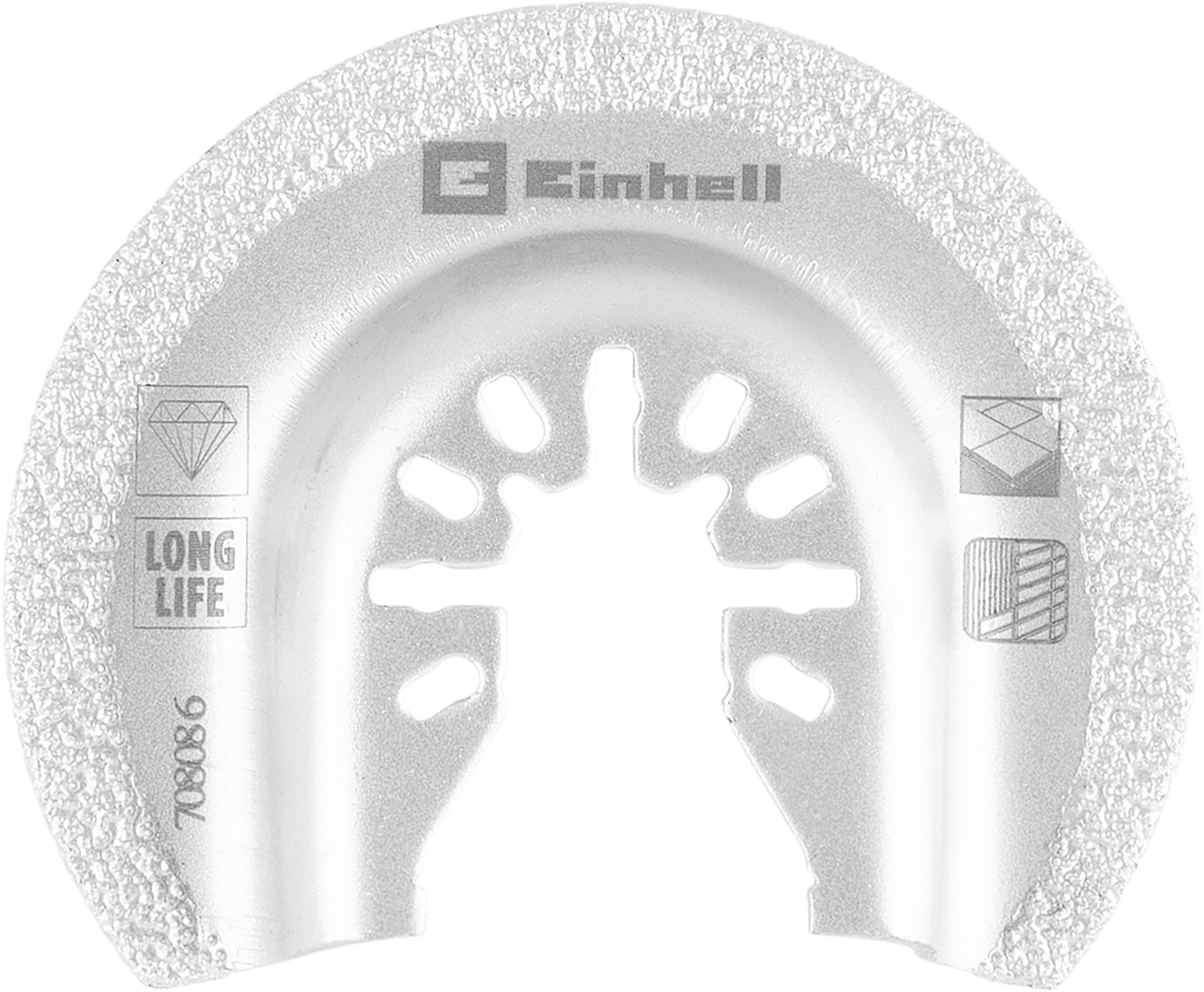Einhell Diamant-Sägeblatt mit Universalaufnahme, halbrund, Ø 65 x 1,2 mm